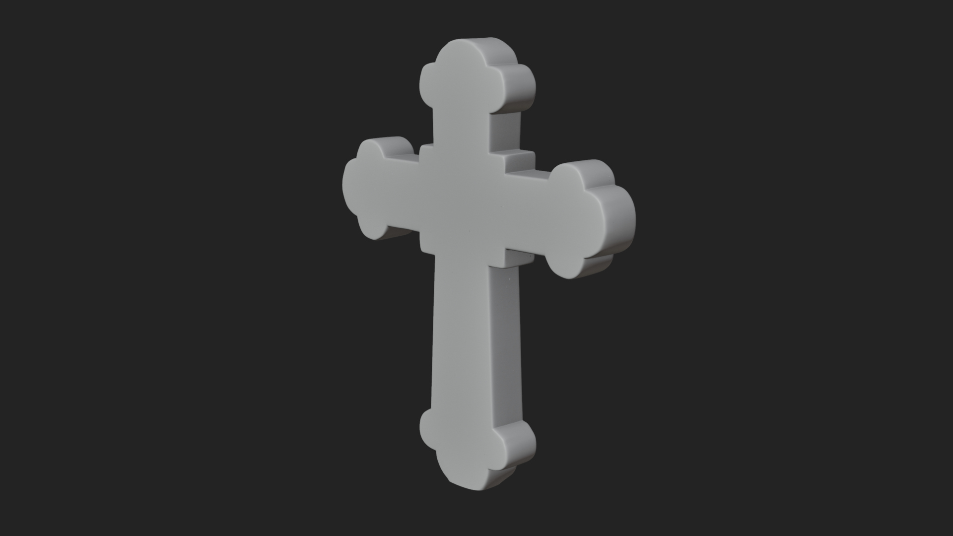 Carved Relief Wall Cross Design 7 3D Print Model 3D Model