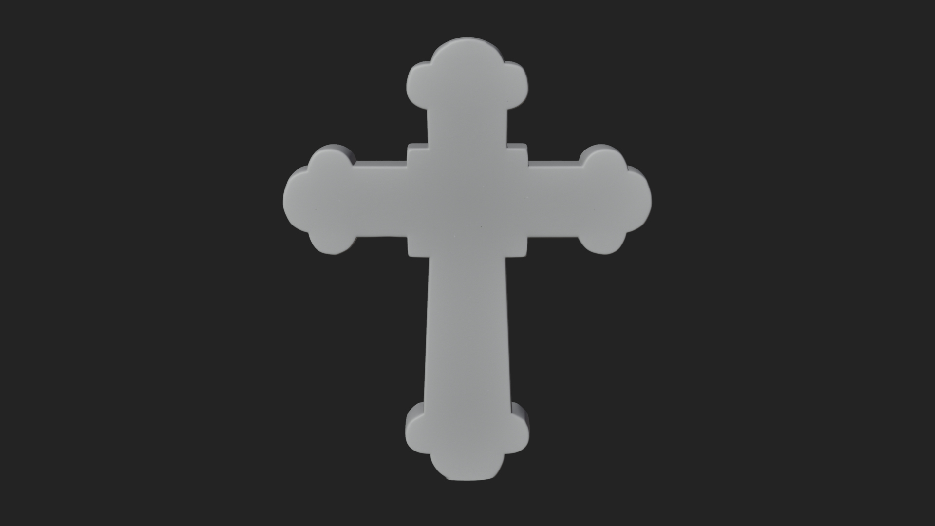 Carved Relief Wall Cross Design 7 3D Print Model 3D Model