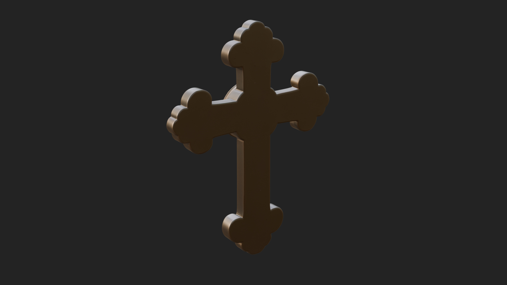 Carved Relief Wall Cross Design 70 3D Print Model 3D Model