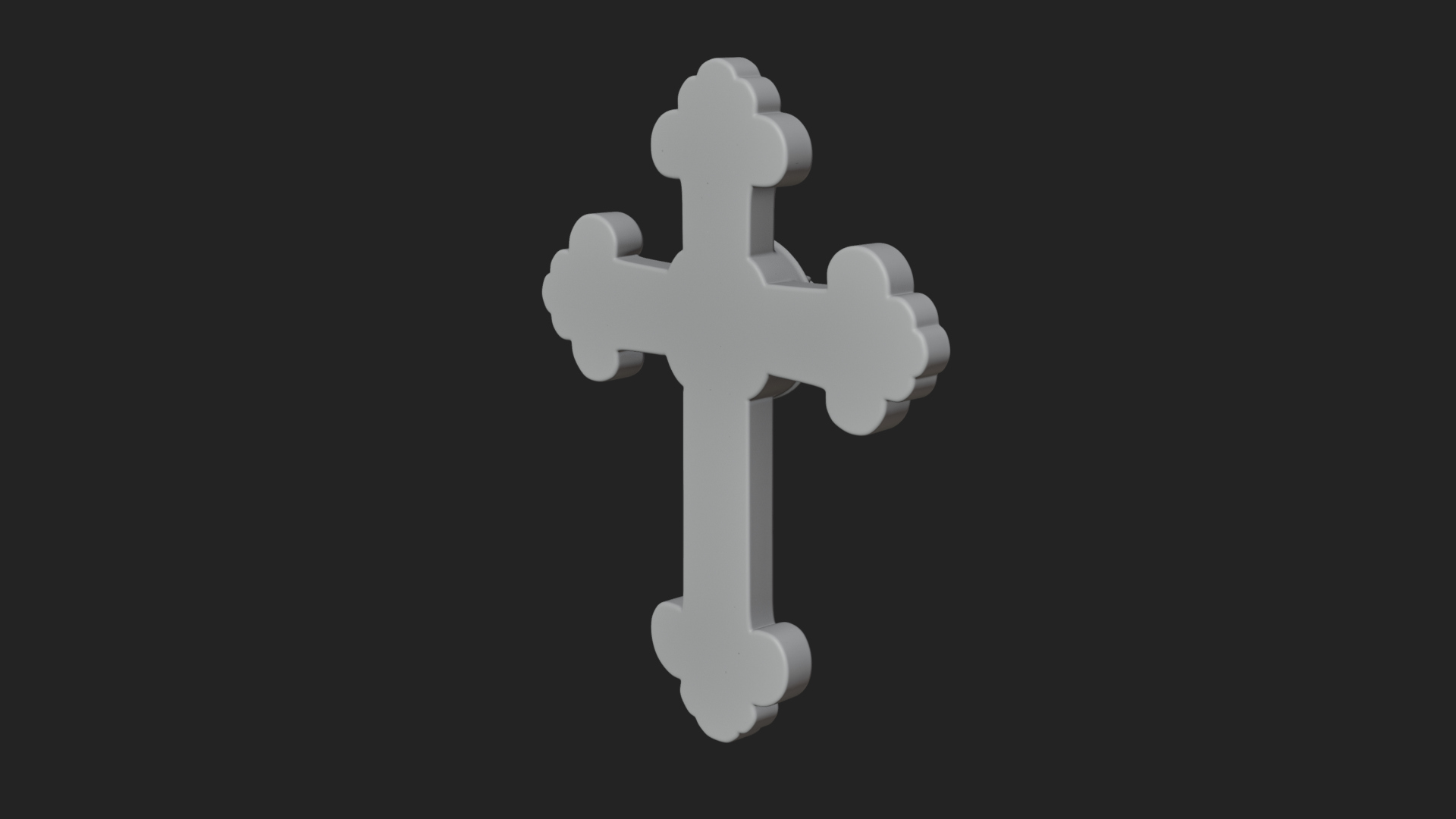 Carved Relief Wall Cross Design 70 3D Print Model 3D Model