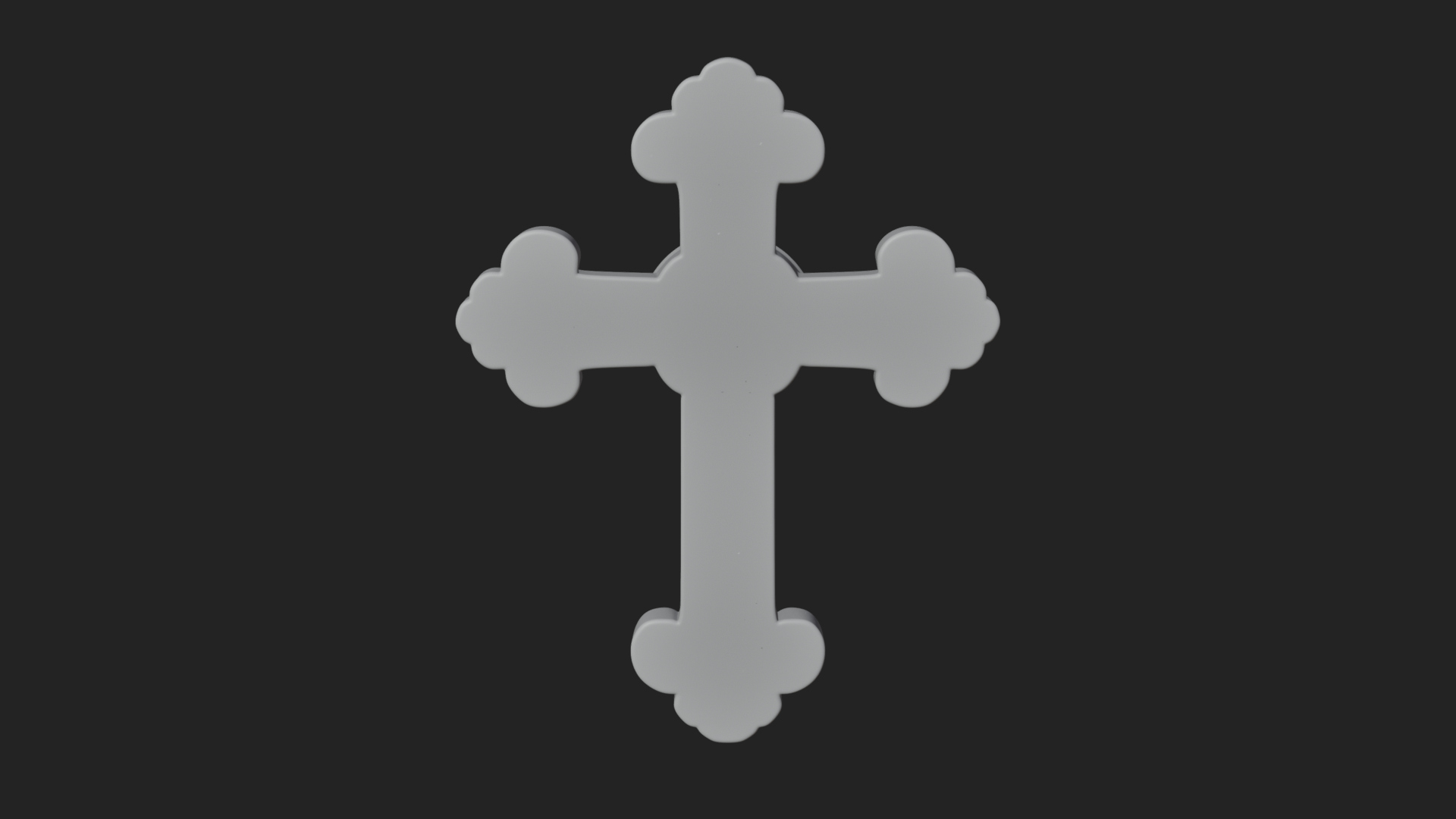 Carved Relief Wall Cross Design 70 3D Print Model 3D Model