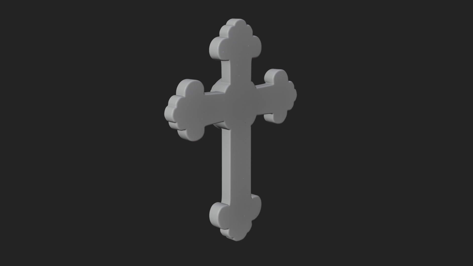 Carved Relief Wall Cross Design 70 3D Print Model 3D Model