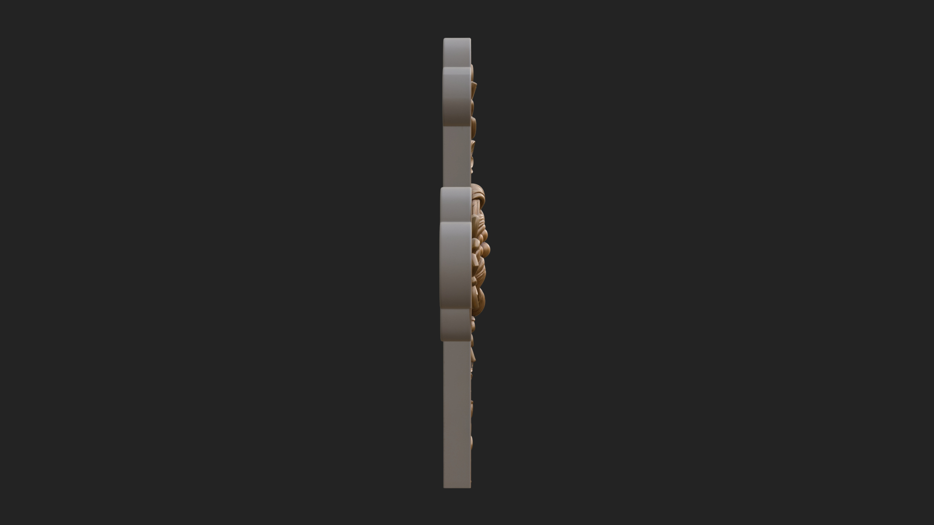 Carved Relief Wall Cross Design 71 3D Print Model 3D Model