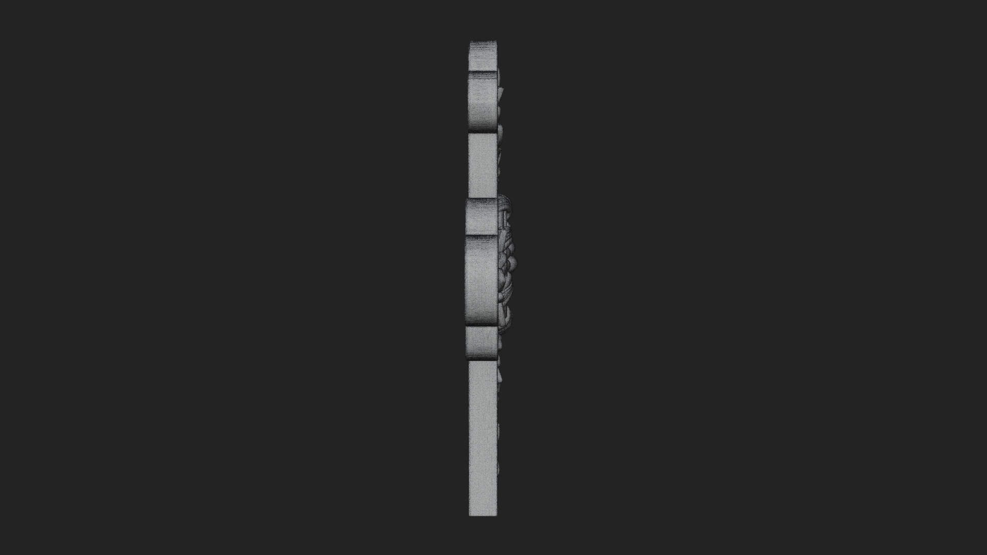 Carved Relief Wall Cross Design 71 3D Print Model 3D Model