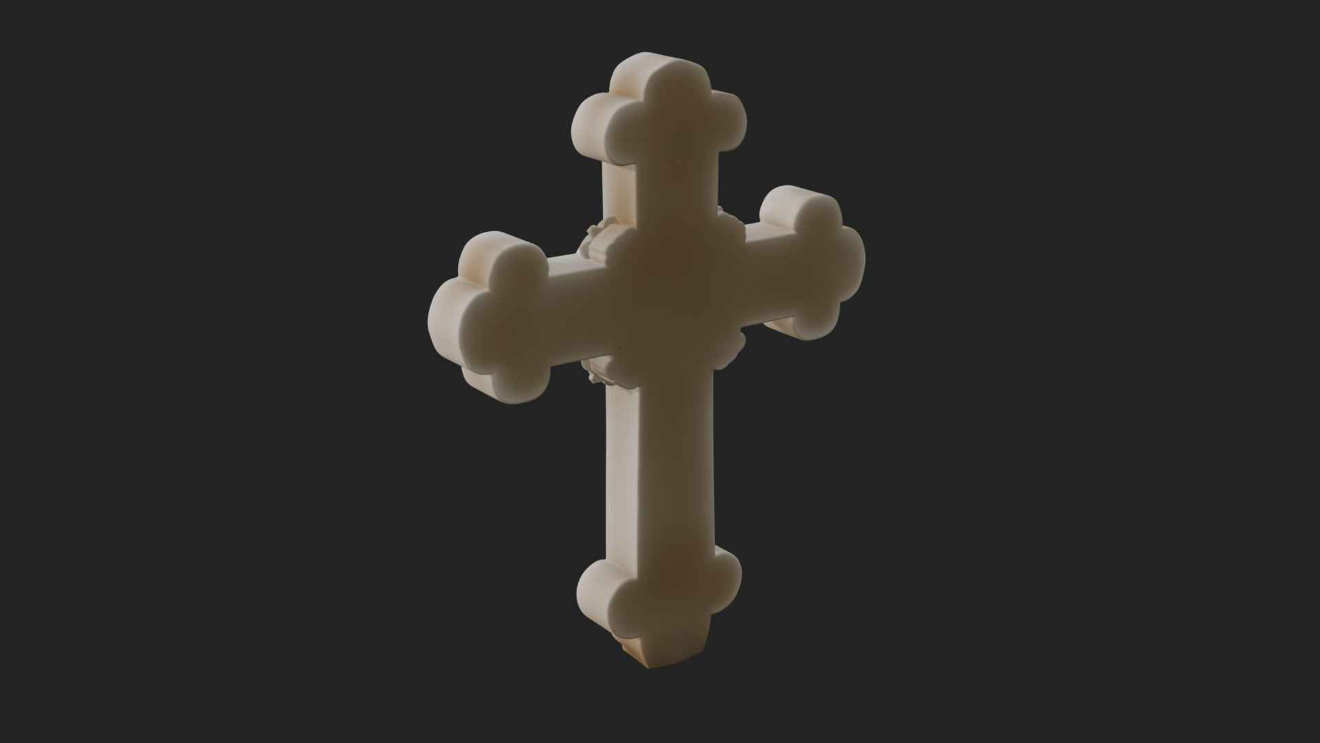 Carved Relief Wall Cross Design 73 3D Print Model 3D Model