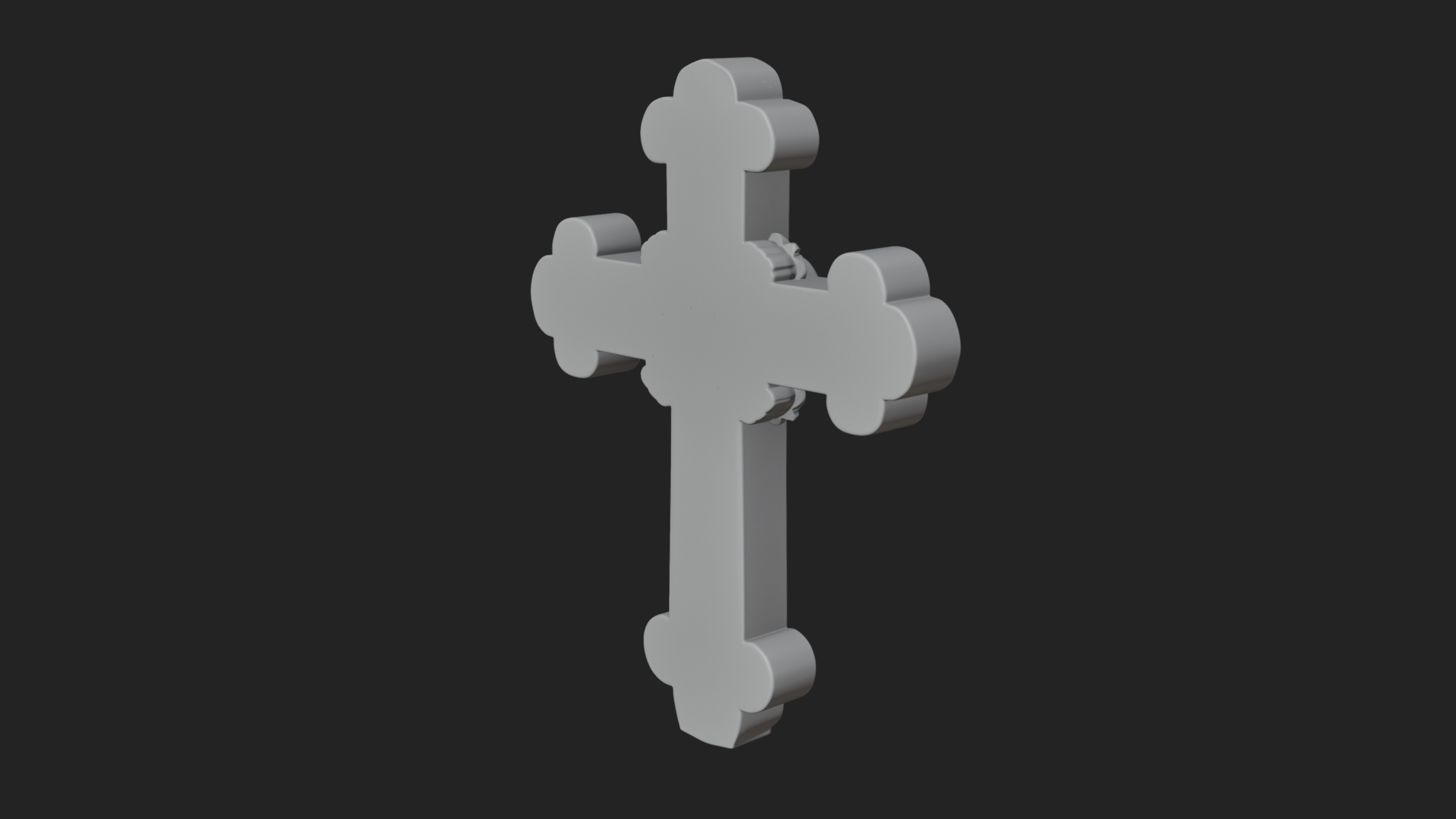 Carved Relief Wall Cross Design 73 3D Print Model 3D Model