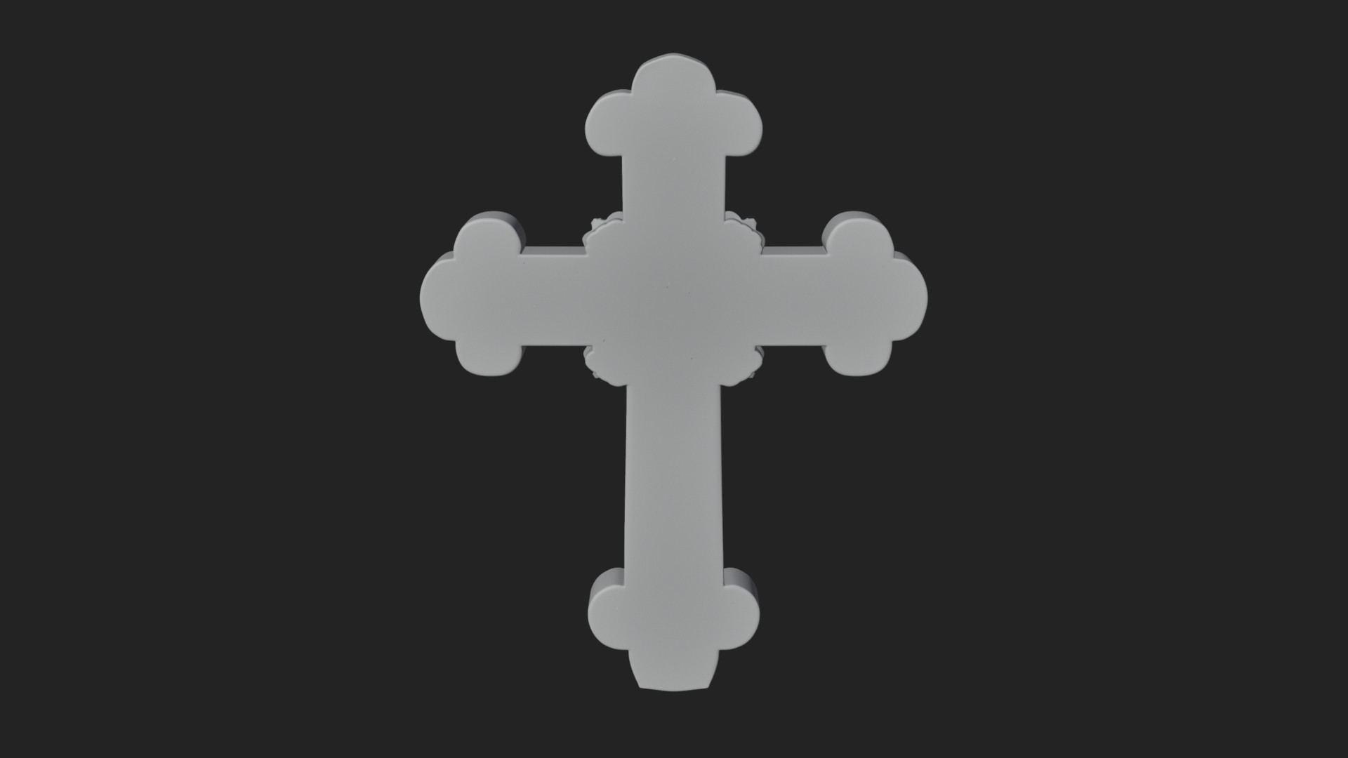 Carved Relief Wall Cross Design 73 3D Print Model 3D Model
