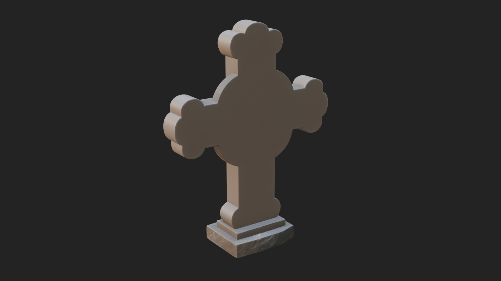 Carved Relief Wall Cross Design 74 3D Print Model 3D Model