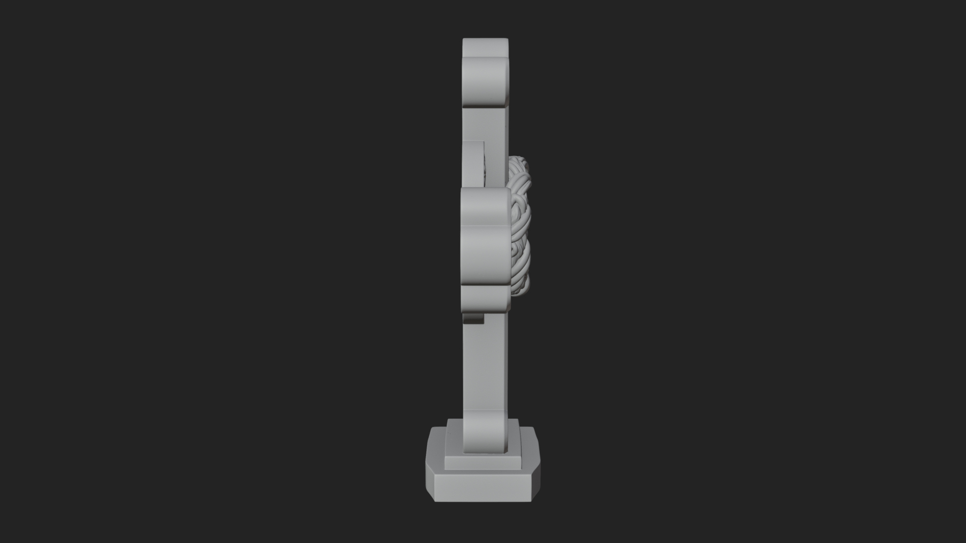 Carved Relief Wall Cross Design 74 3D Print Model 3D Model