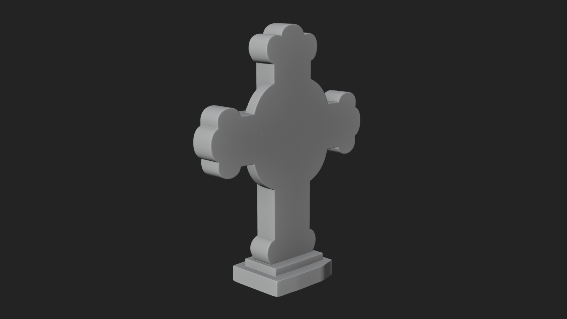 Carved Relief Wall Cross Design 74 3D Print Model 3D Model