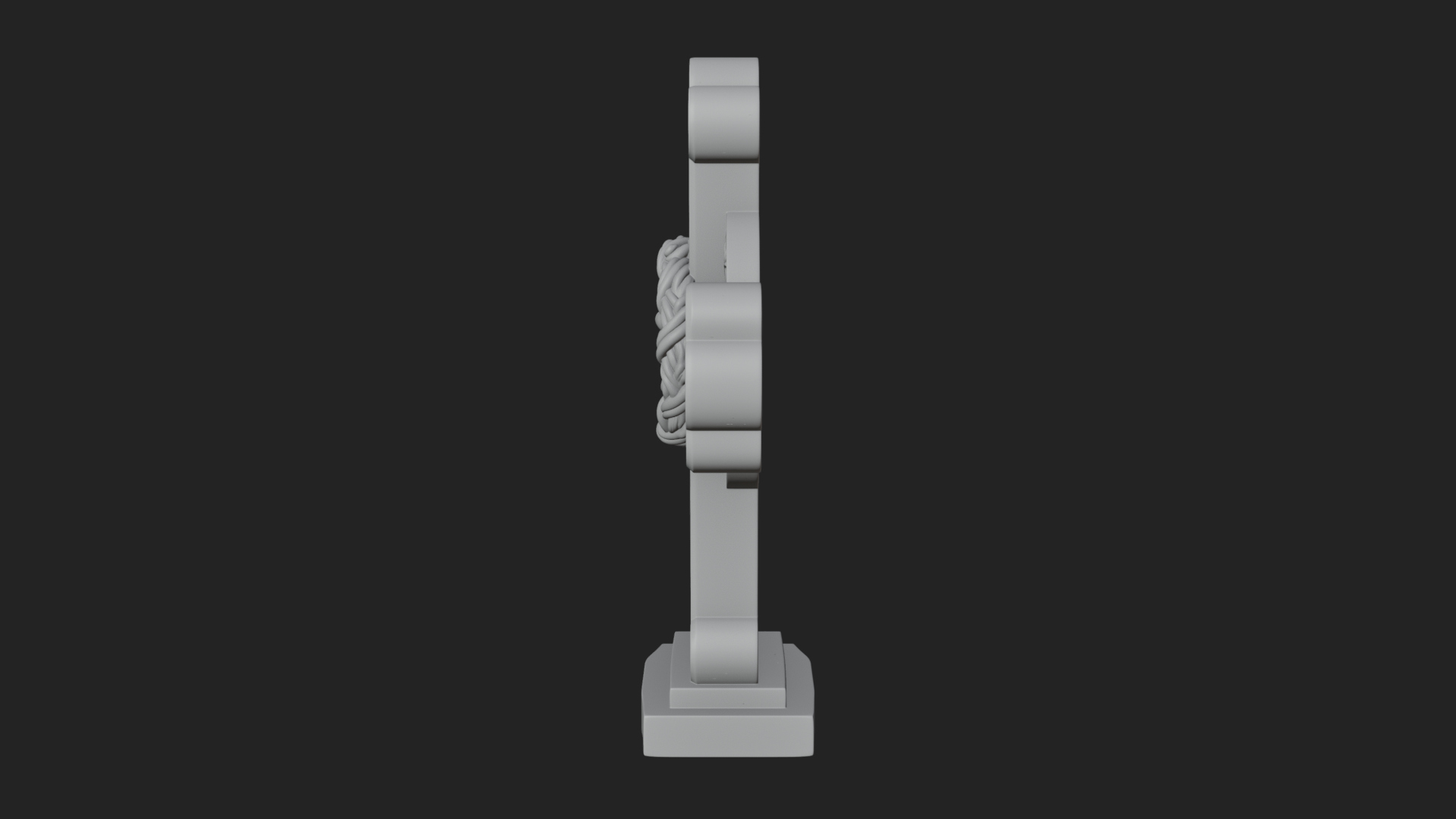 Carved Relief Wall Cross Design 74 3D Print Model 3D Model