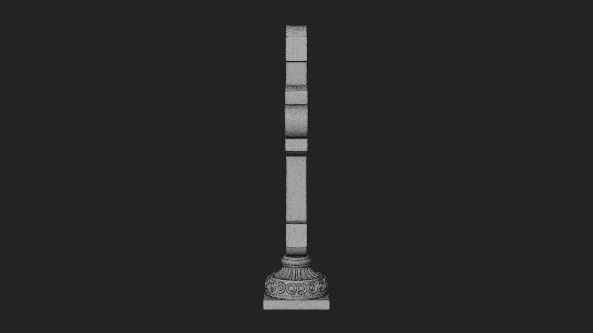 Carved Relief Wall Cross Design 75 3D Print Model 3D Model