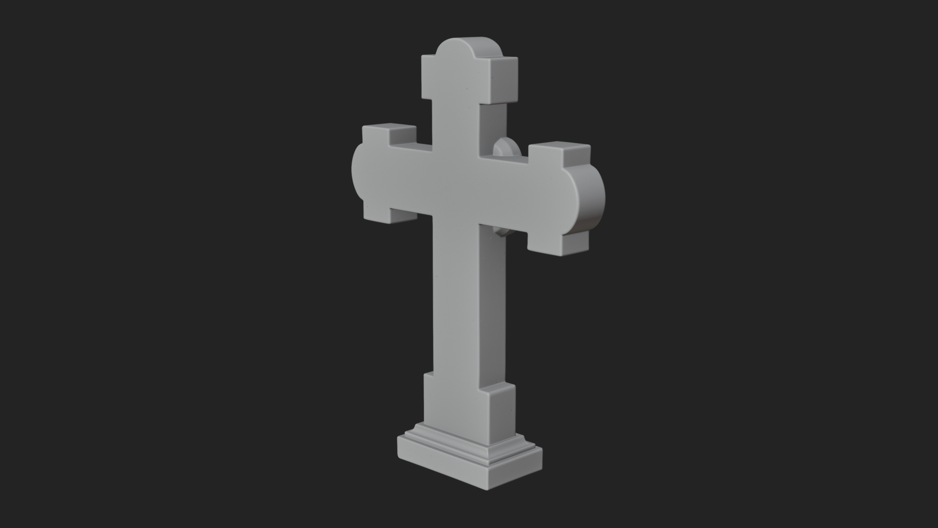 Carved Relief Wall Cross Design 76 3D Print Model 3D Model
