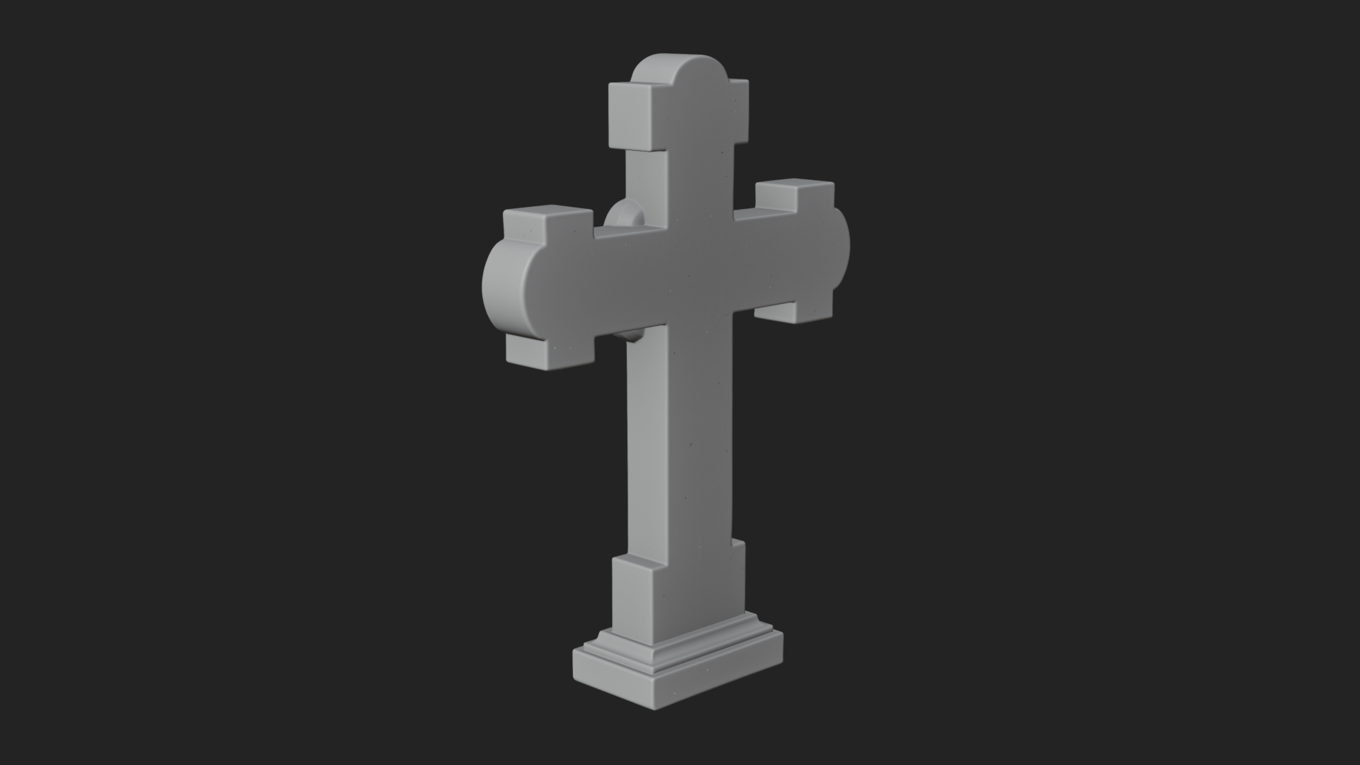 Carved Relief Wall Cross Design 76 3D Print Model 3D Model