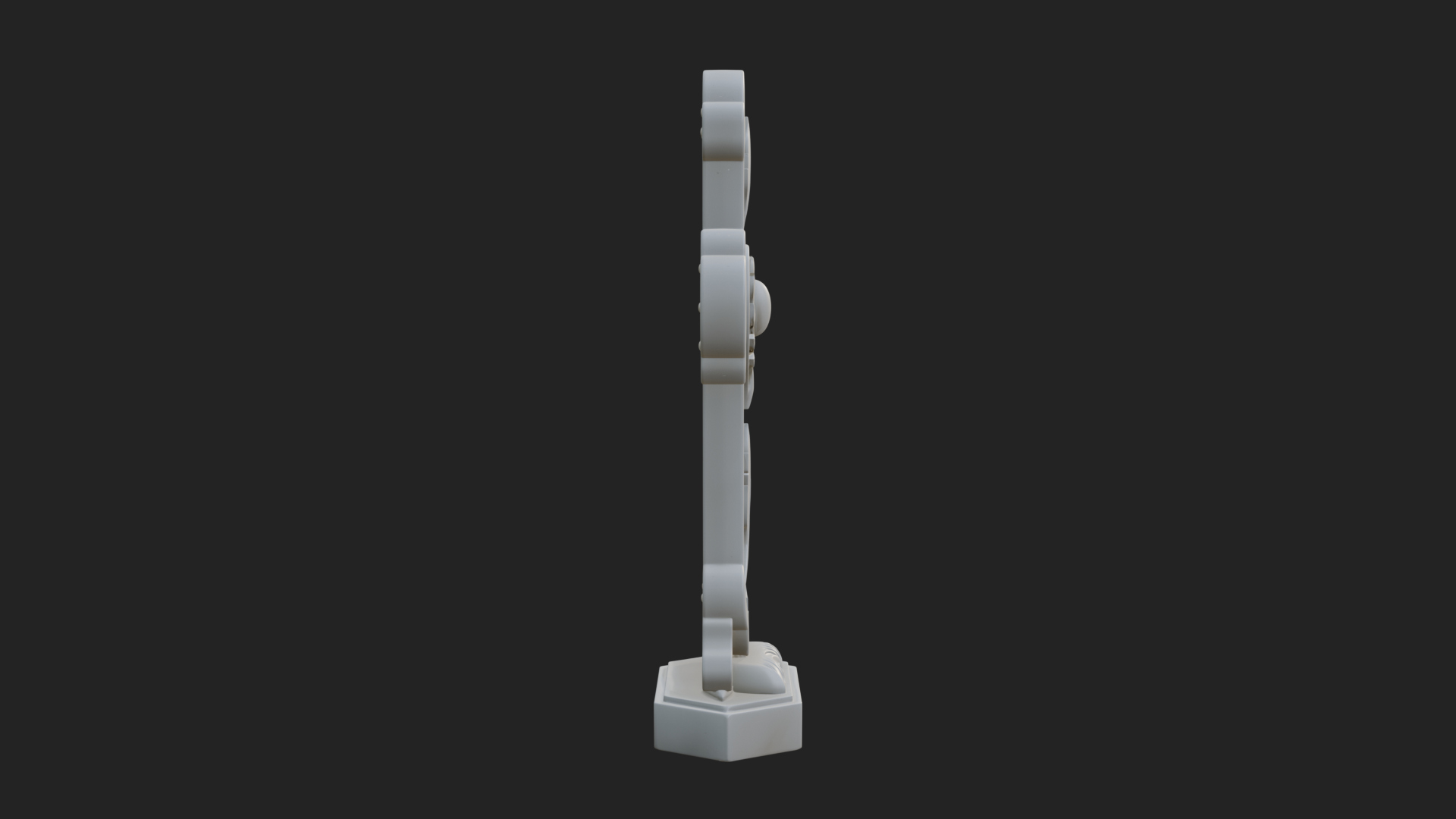 Carved Relief Wall Cross Design 77 3D Print Model 3D Model