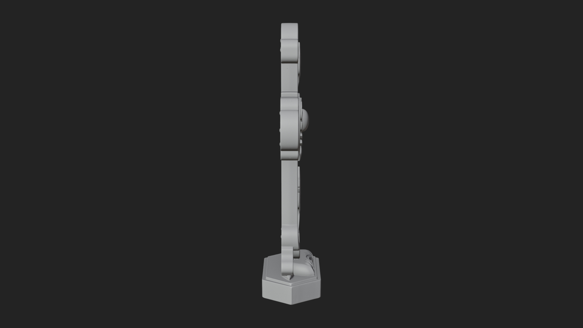 Carved Relief Wall Cross Design 77 3D Print Model 3D Model