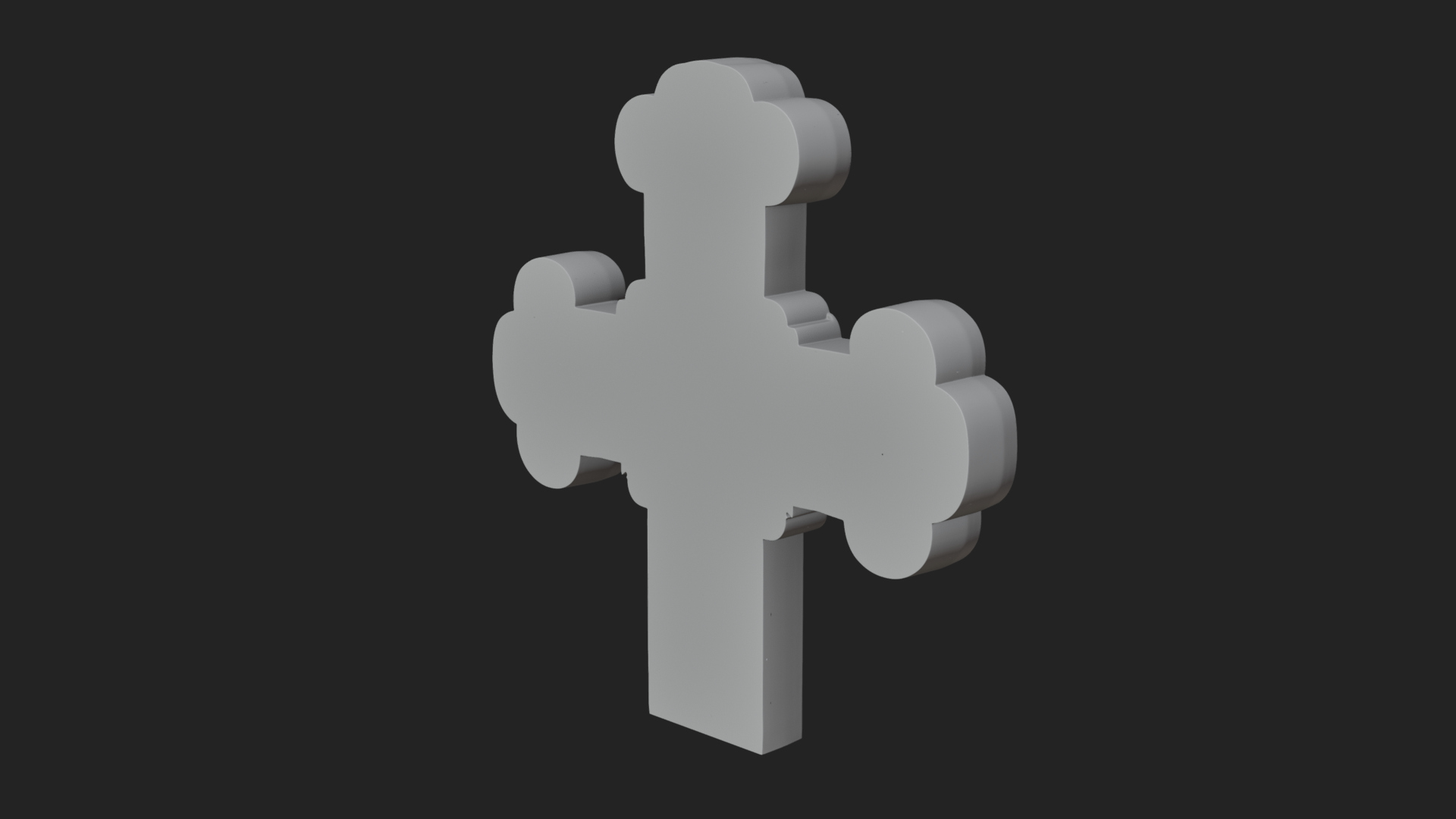 Carved Relief Wall Cross Design 78 3D Print Model 3D Model
