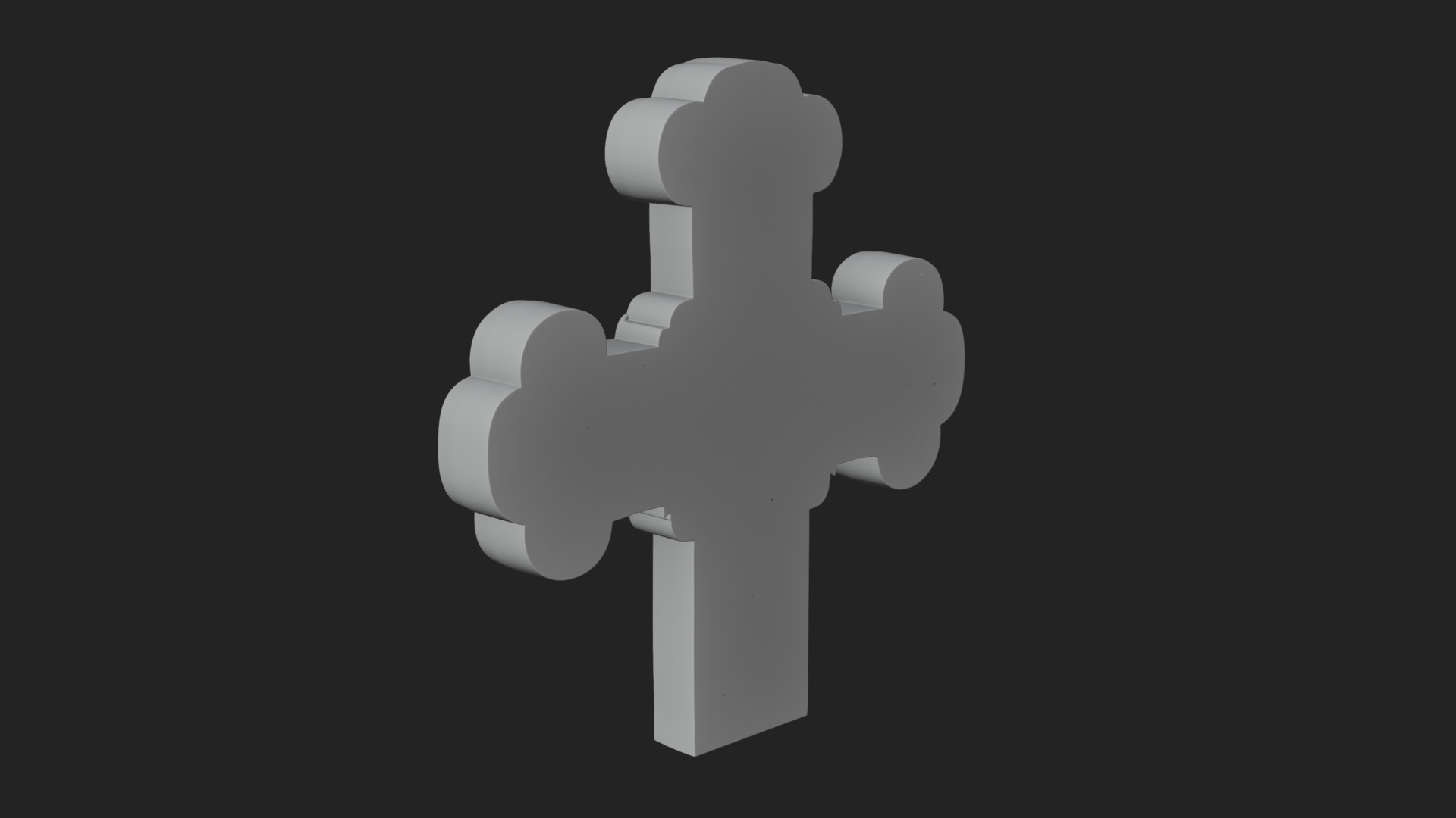 Carved Relief Wall Cross Design 78 3D Print Model 3D Model