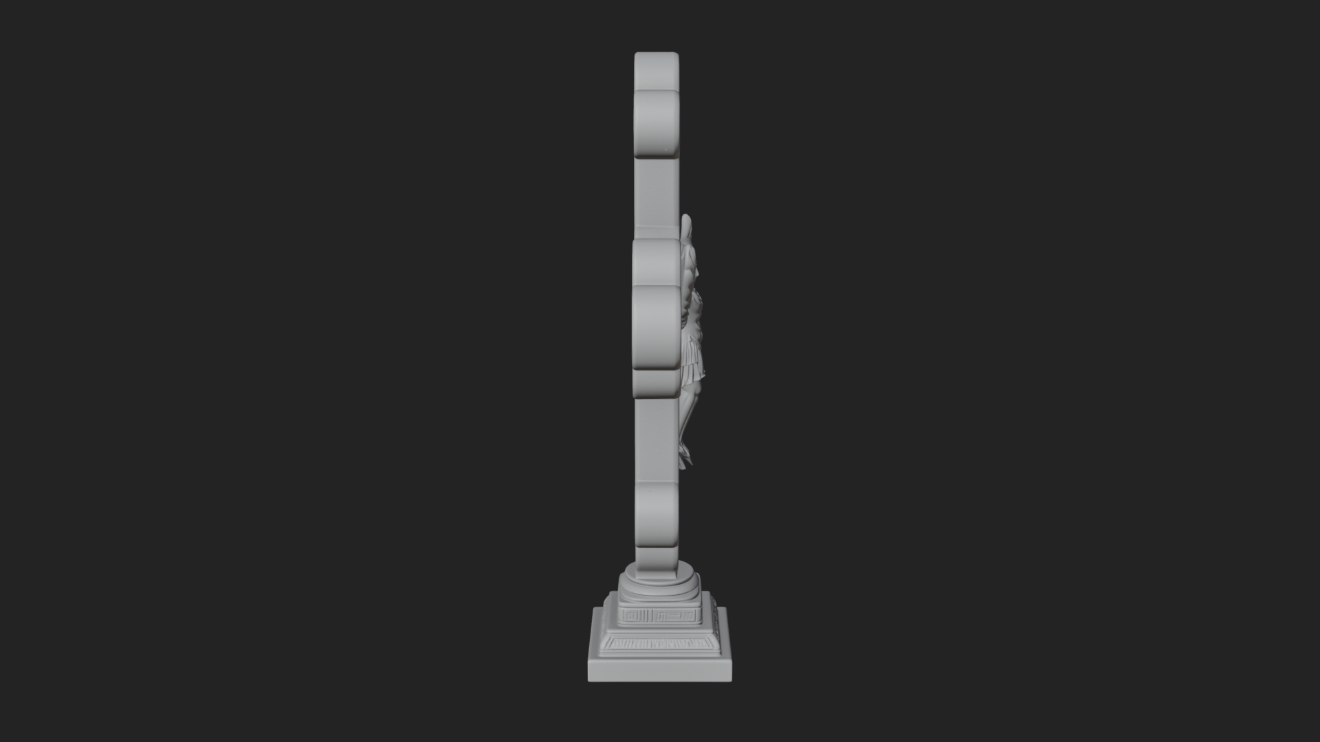 Carved Relief Wall Cross Design 8 3D Print Model 3D Model