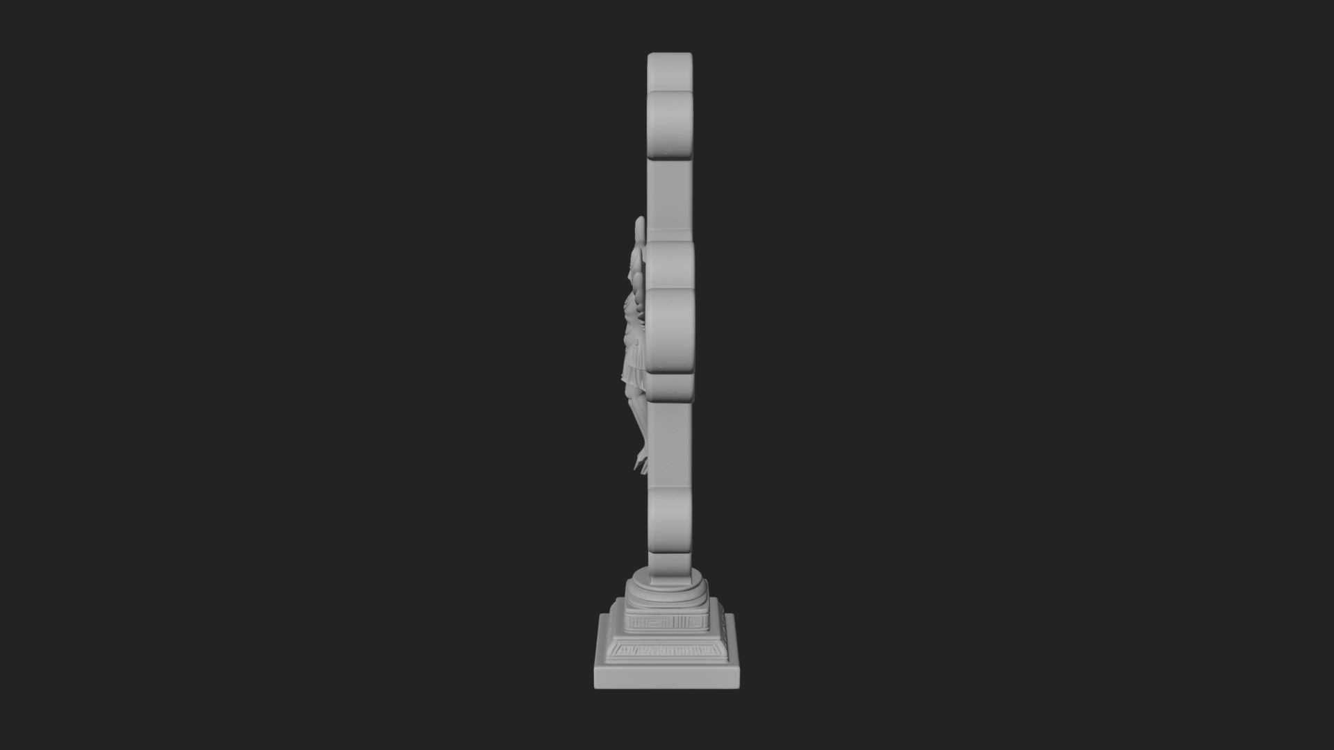 Carved Relief Wall Cross Design 8 3D Print Model 3D Model