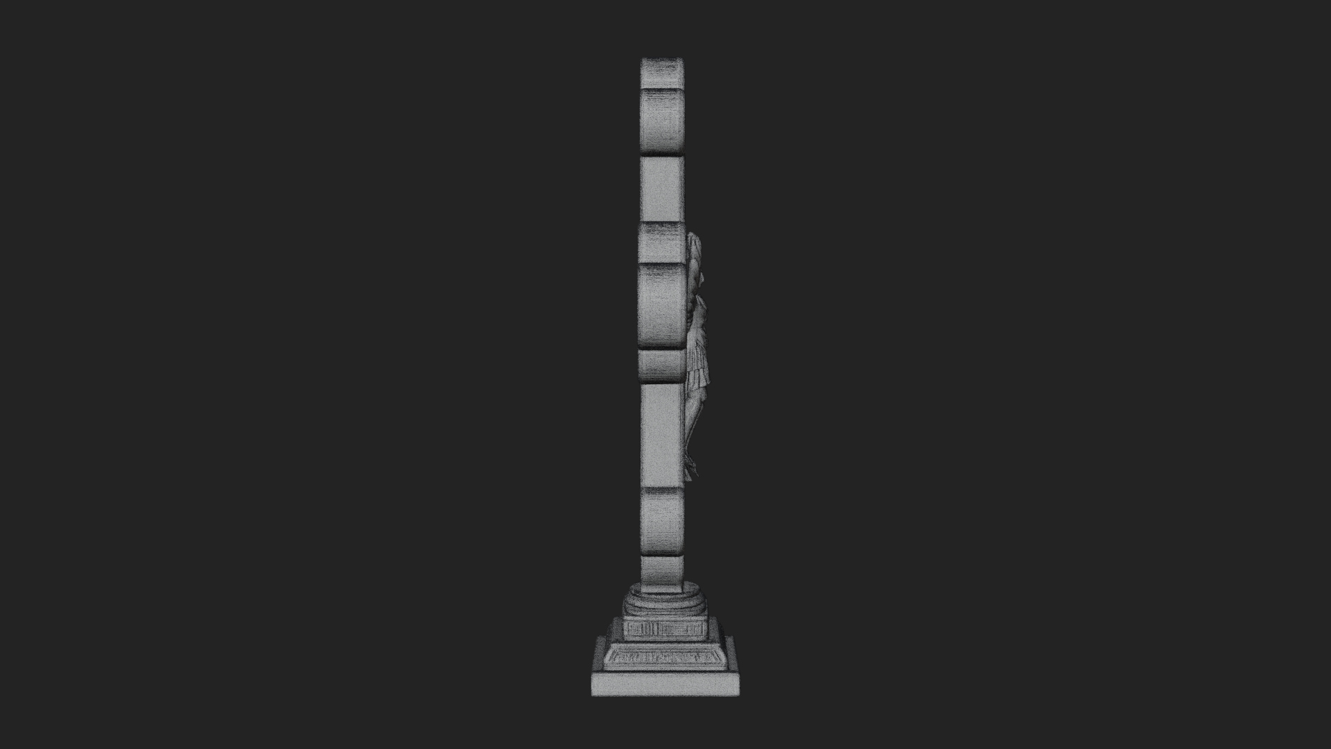 Carved Relief Wall Cross Design 8 3D Print Model 3D Model