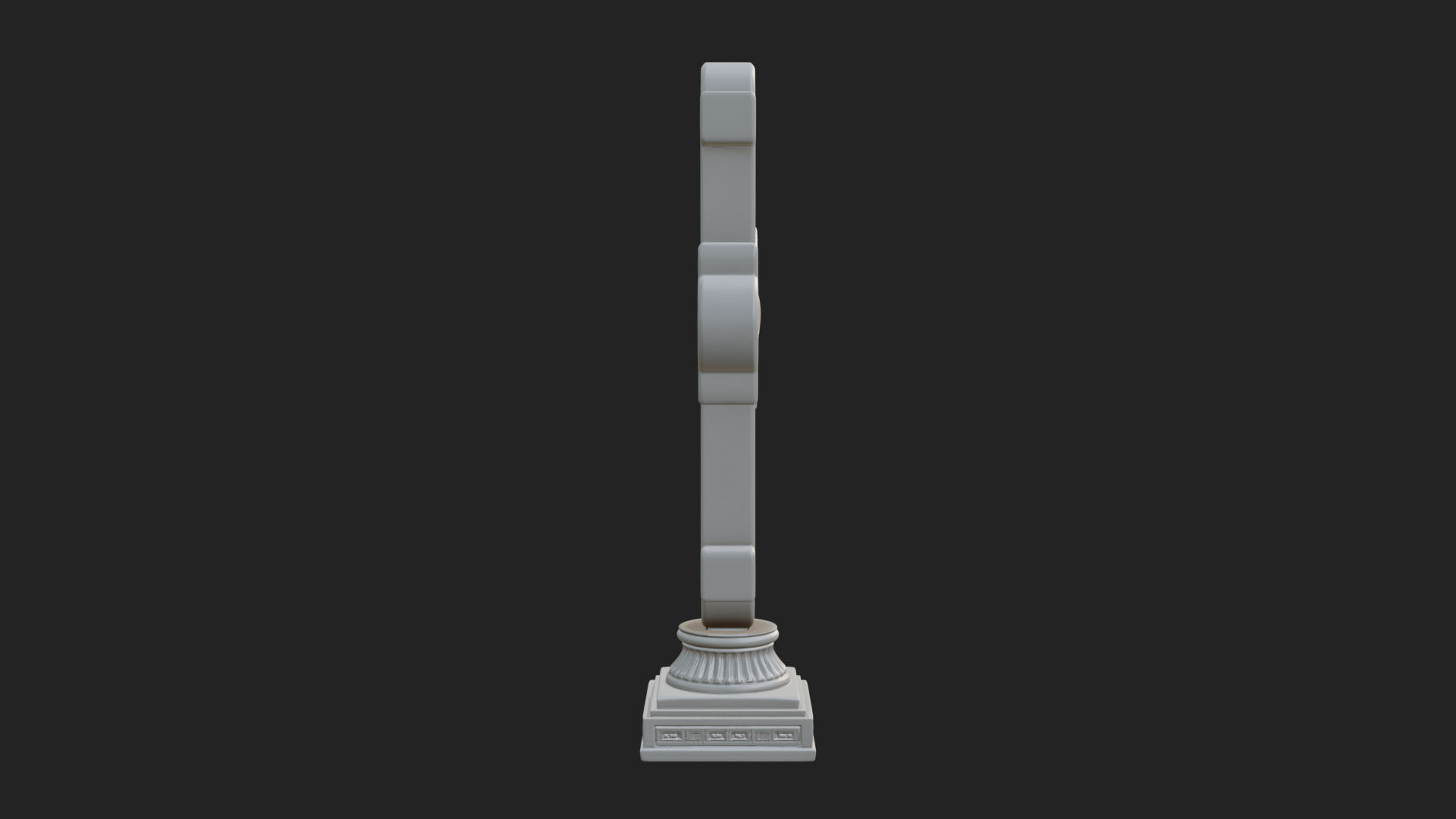 Carved Relief Wall Cross Design 80 3D Print Model 3D Model