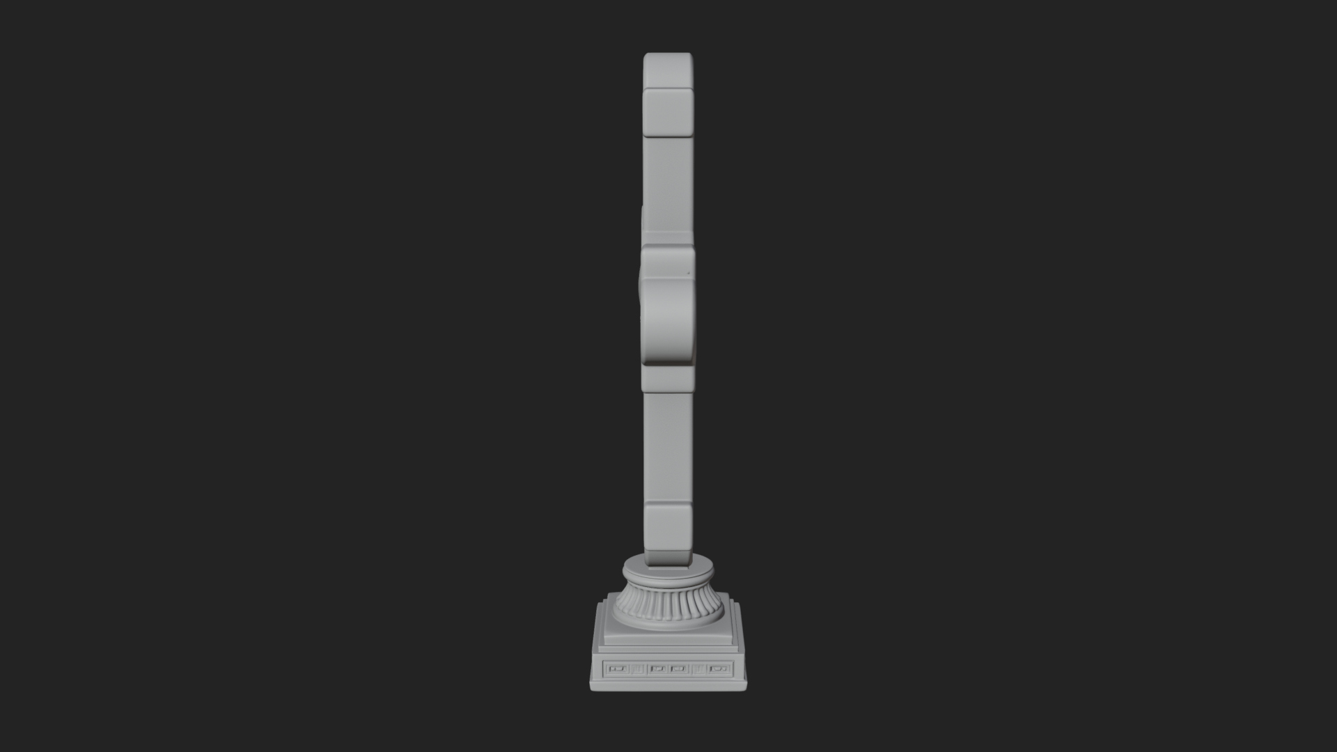 Carved Relief Wall Cross Design 80 3D Print Model 3D Model