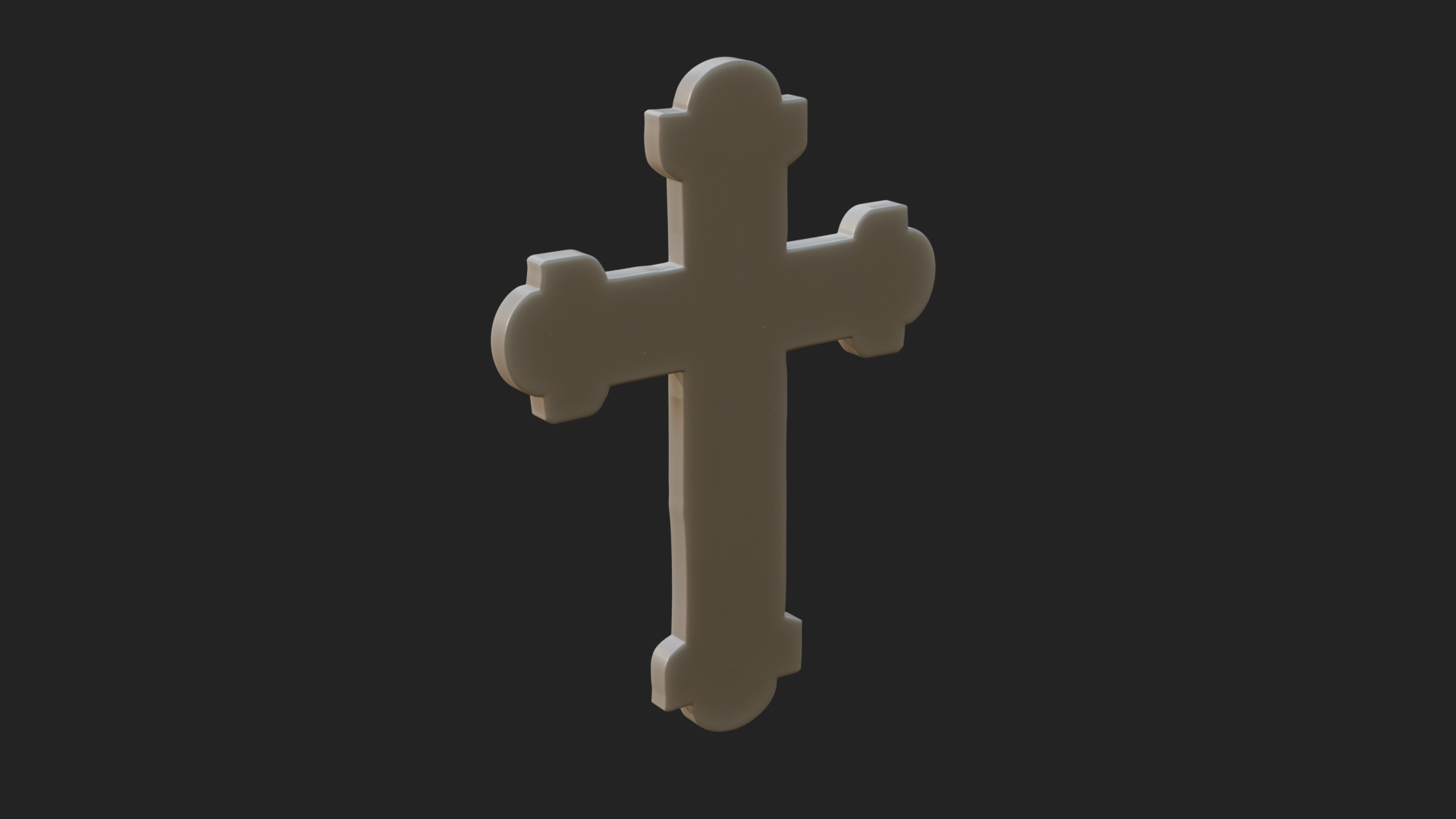 Carved Relief Wall Cross Design 81 3D Print Model 3D Model
