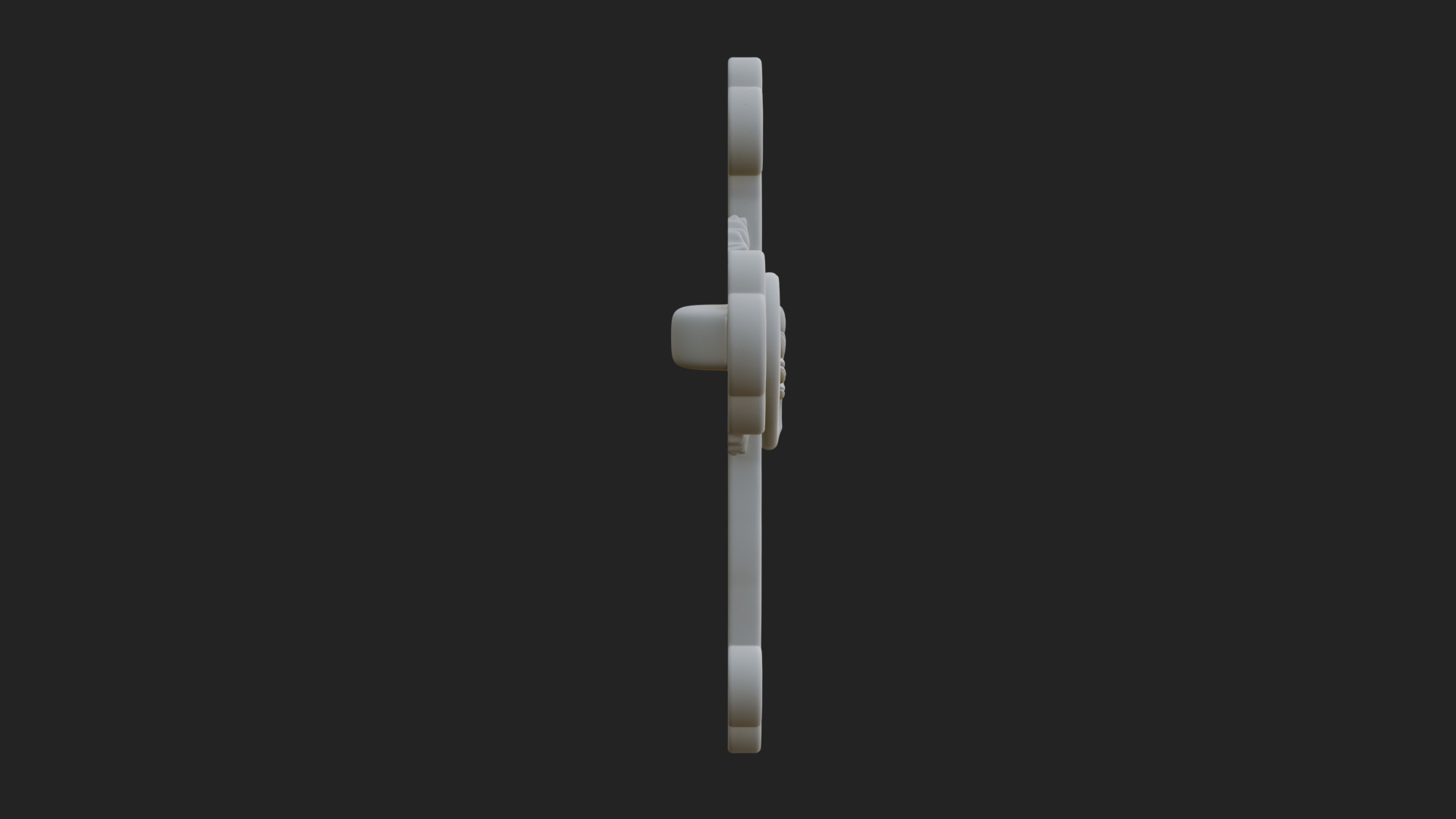 Carved Relief Wall Cross Design 82 3D Print Model 3D Model