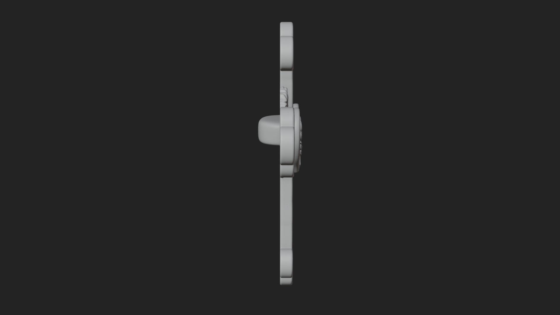 Carved Relief Wall Cross Design 82 3D Print Model 3D Model