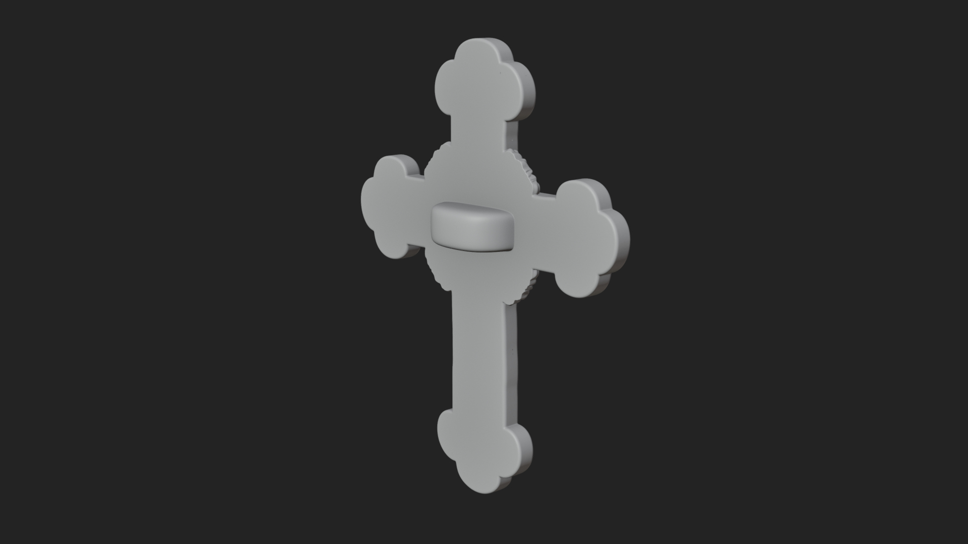 Carved Relief Wall Cross Design 82 3D Print Model 3D Model