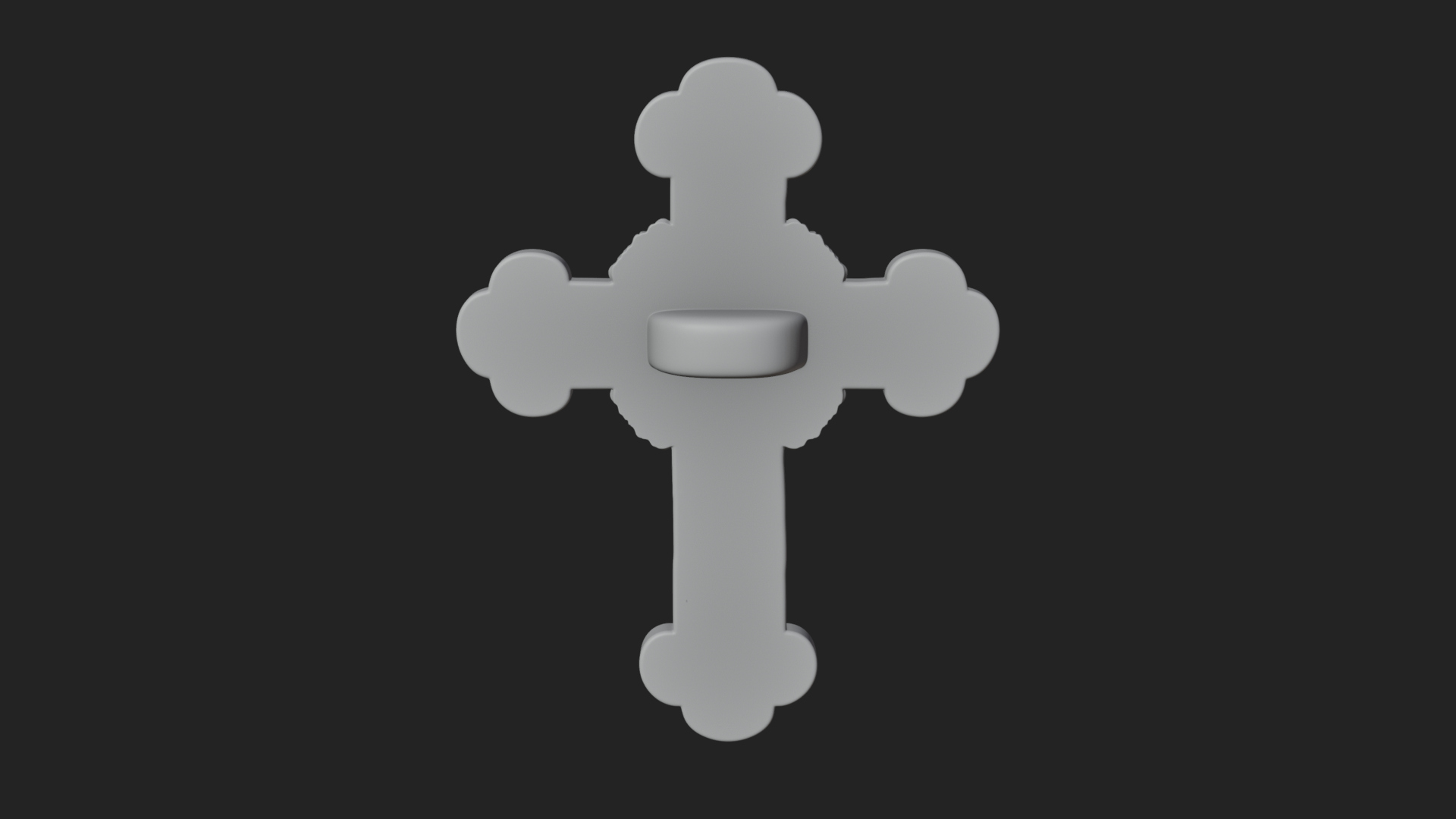 Carved Relief Wall Cross Design 82 3D Print Model 3D Model