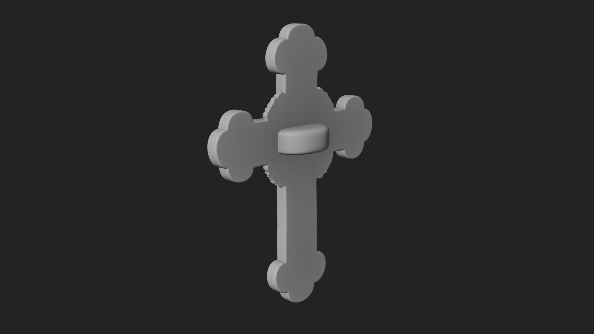Carved Relief Wall Cross Design 82 3D Print Model 3D Model