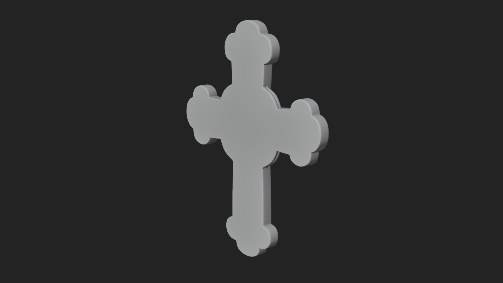 Carved Relief Wall Cross Design 84 3D Print Model 3D Model