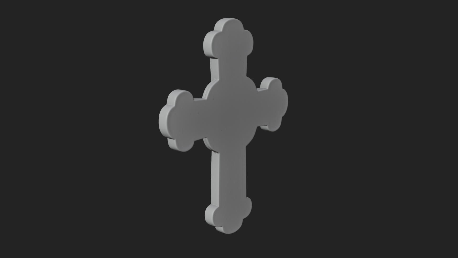 Carved Relief Wall Cross Design 84 3D Print Model 3D Model