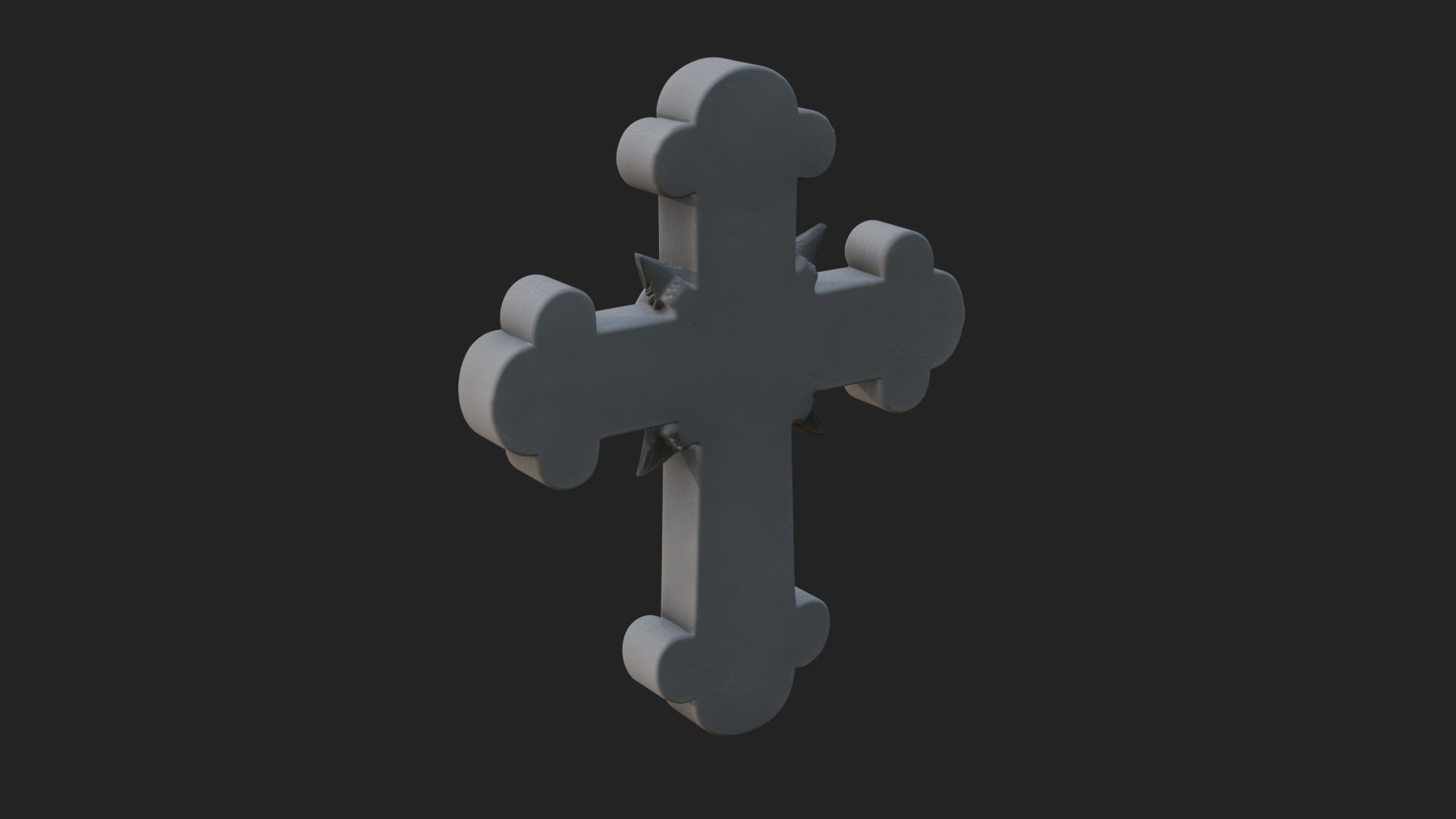 Carved Relief Wall Cross Design 85 3D Print Model 3D Model