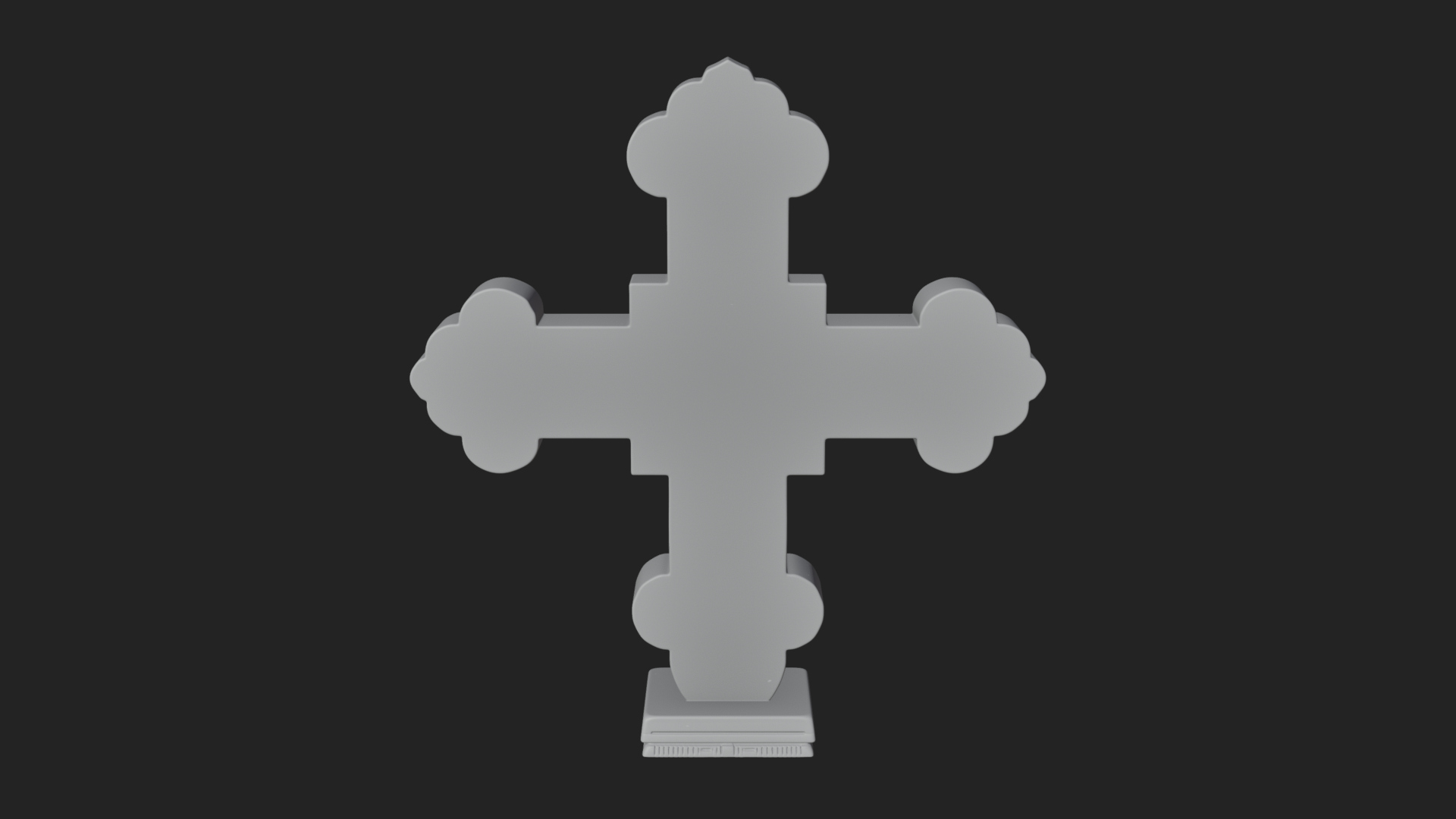 Carved Relief Wall Cross Design 89 3D Print Model 3D Model
