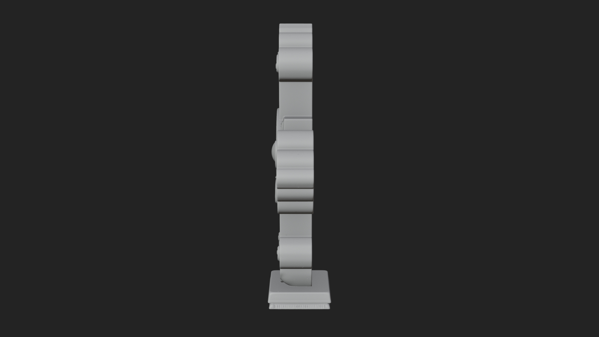 Carved Relief Wall Cross Design 89 3D Print Model 3D Model