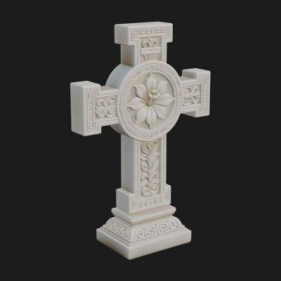 Carved Relief Wall Cross Design 93 3D Print Model