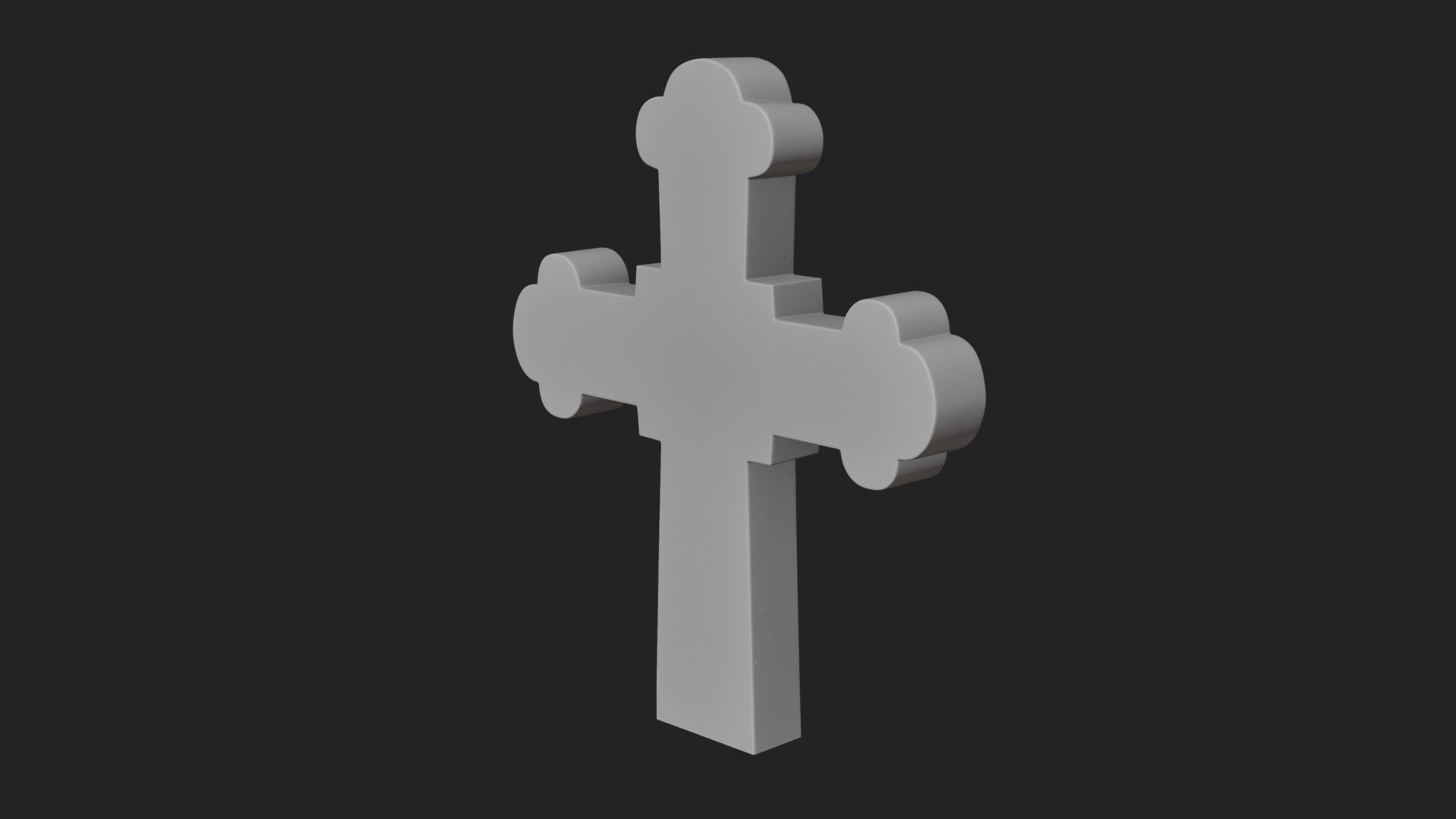 Carved Relief Wall Cross Design 95 3D Print Model 3D Model
