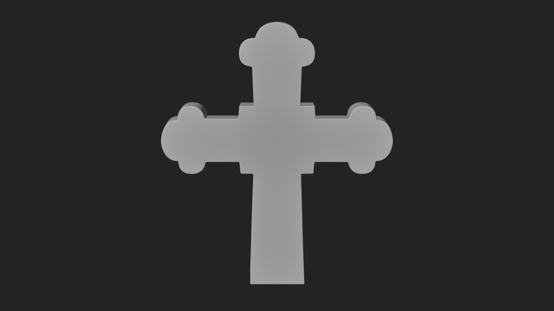 Carved Relief Wall Cross Design 95 3D Print Model 3D Model