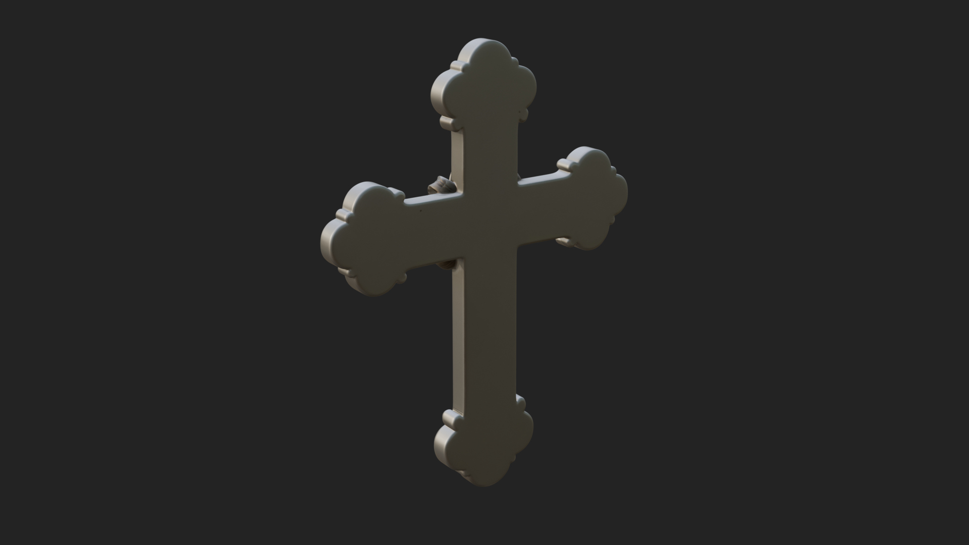 Carved Relief Wall Cross Design 96 3D Print Model 3D Model