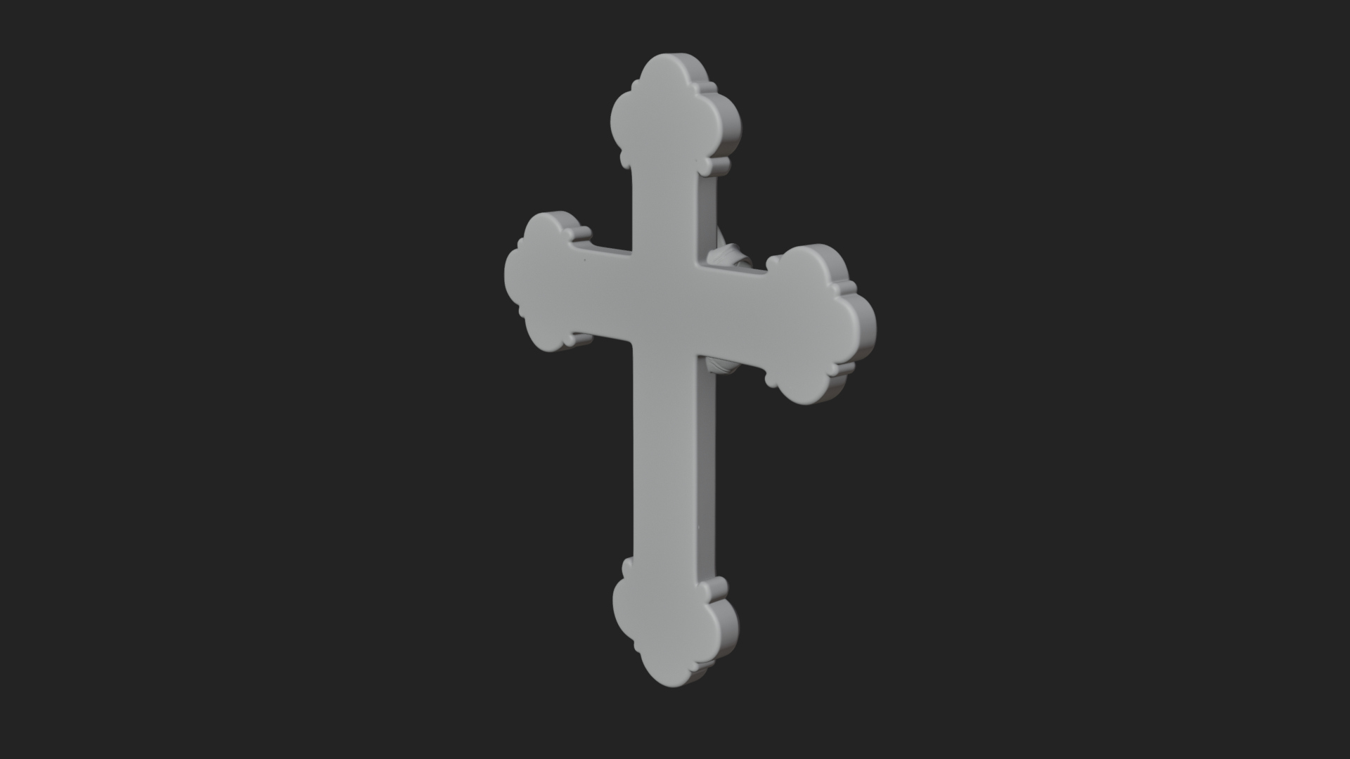Carved Relief Wall Cross Design 96 3D Print Model 3D Model