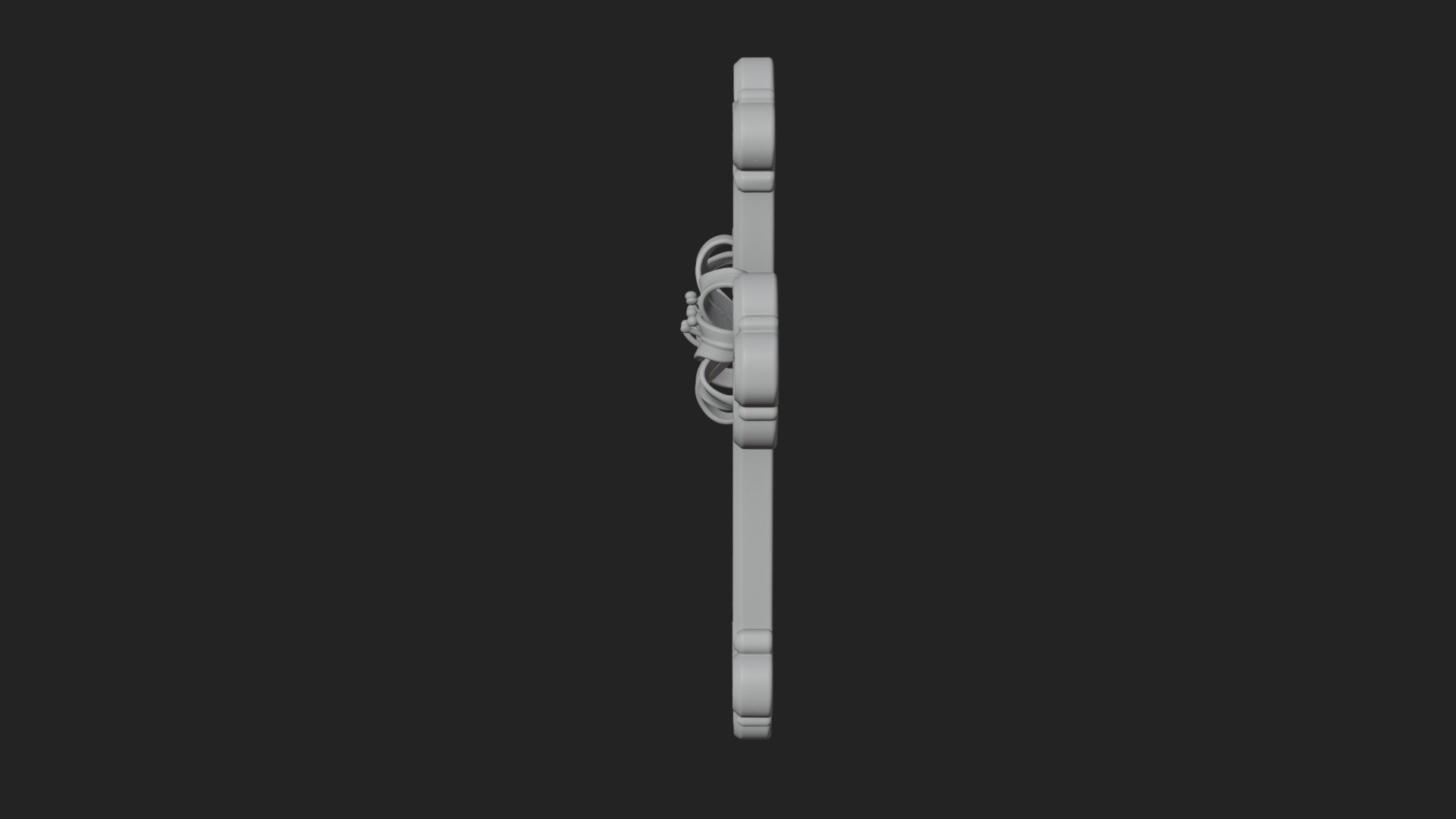 Carved Relief Wall Cross Design 96 3D Print Model 3D Model
