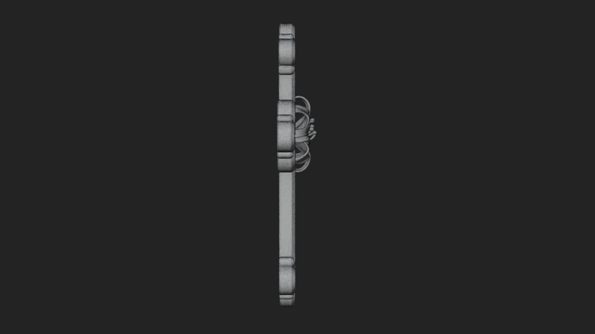 Carved Relief Wall Cross Design 96 3D Print Model 3D Model