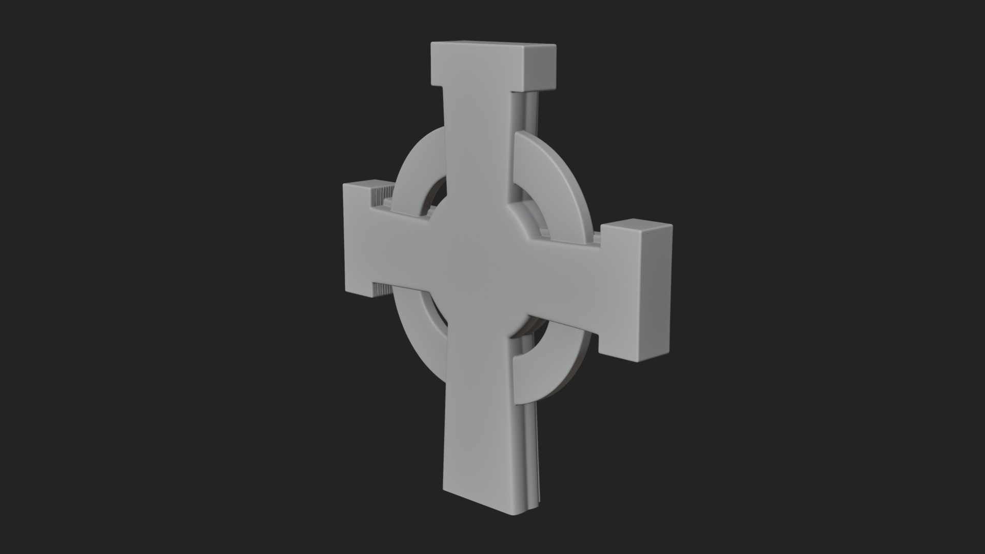 Carved Relief Wall Cross Design 97 3D Print Model 3D Model