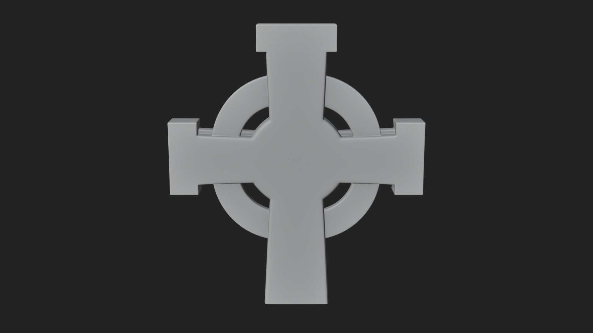 Carved Relief Wall Cross Design 97 3D Print Model 3D Model