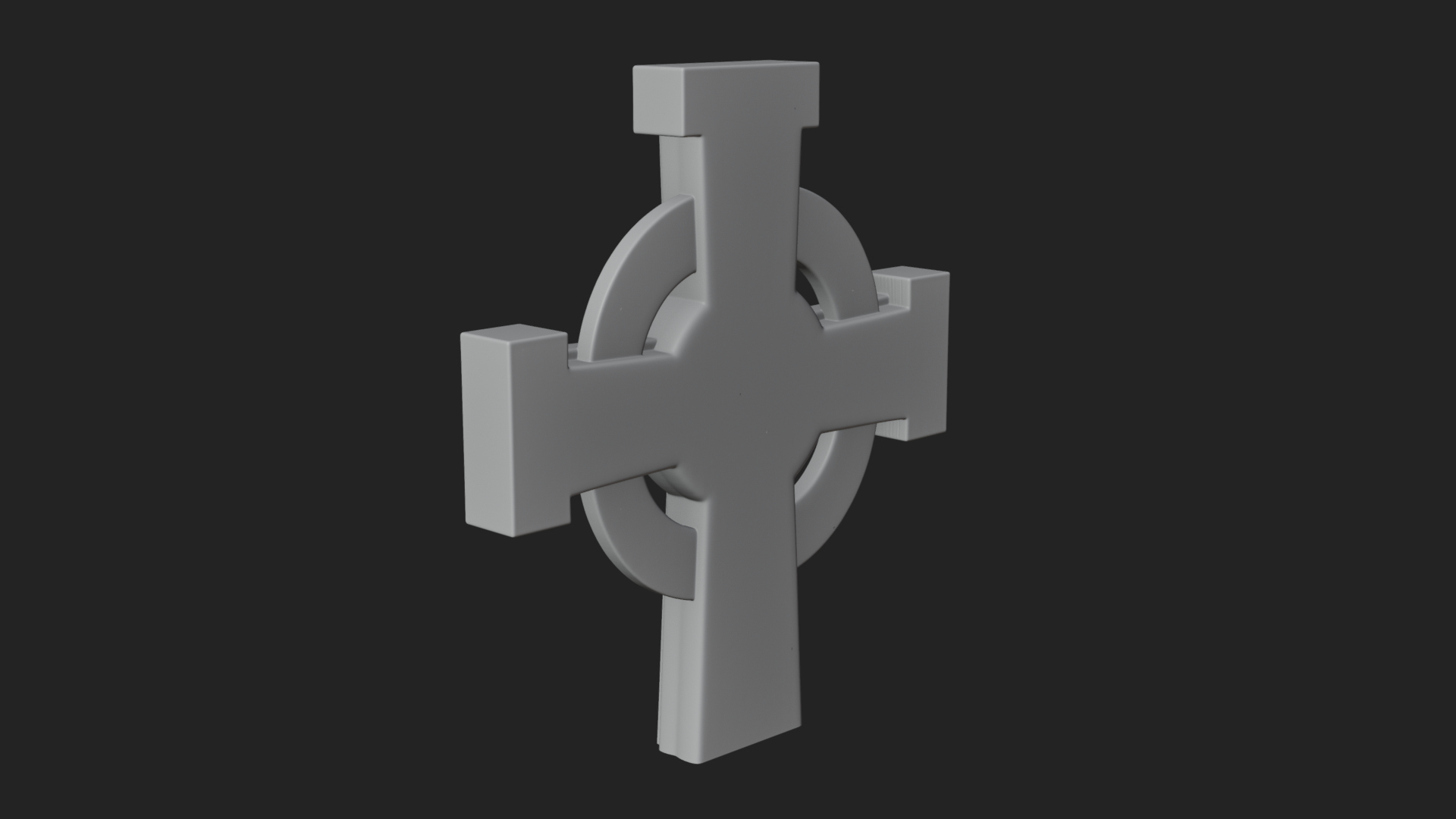 Carved Relief Wall Cross Design 97 3D Print Model 3D Model