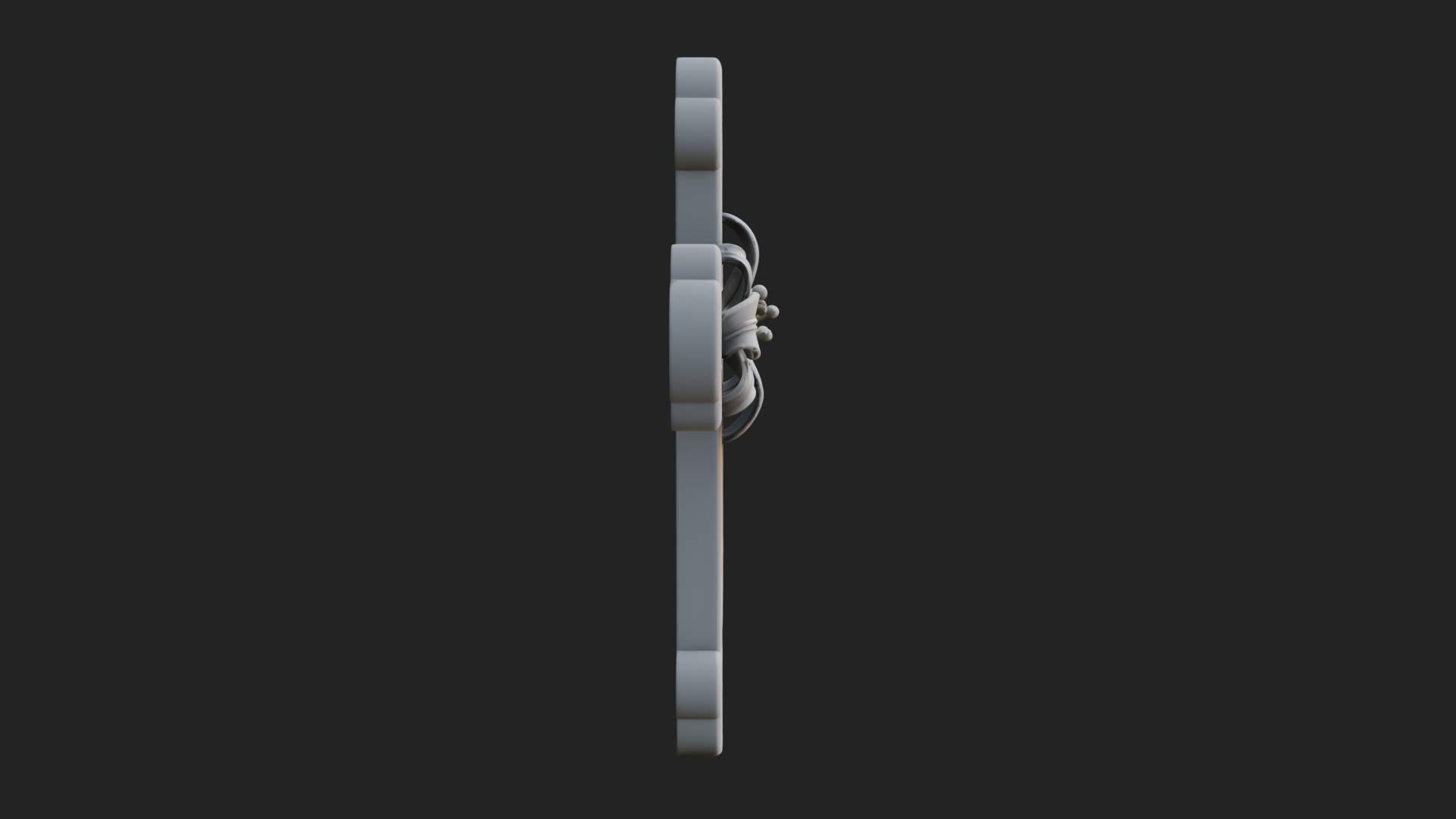 Carved Relief Wall Cross Design 98 3D Print Model 3D Model