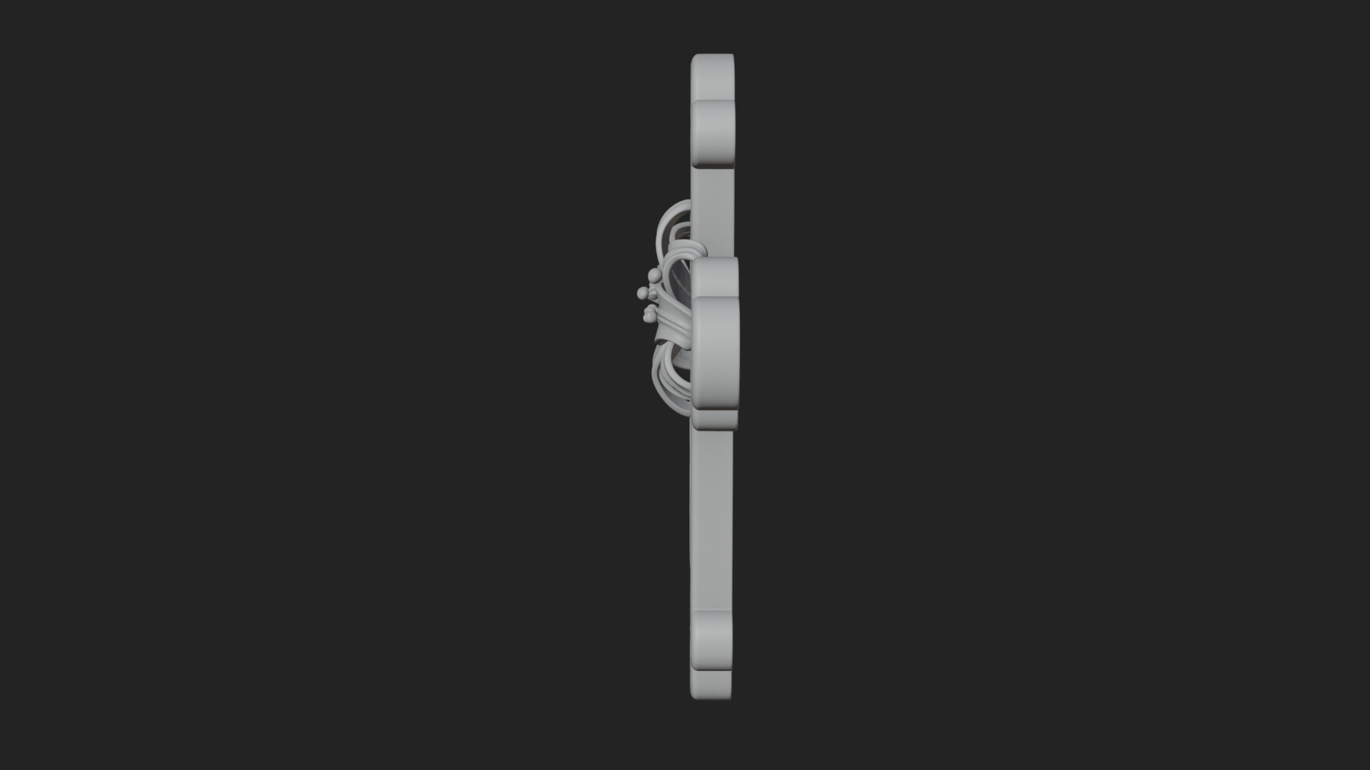 Carved Relief Wall Cross Design 98 3D Print Model 3D Model